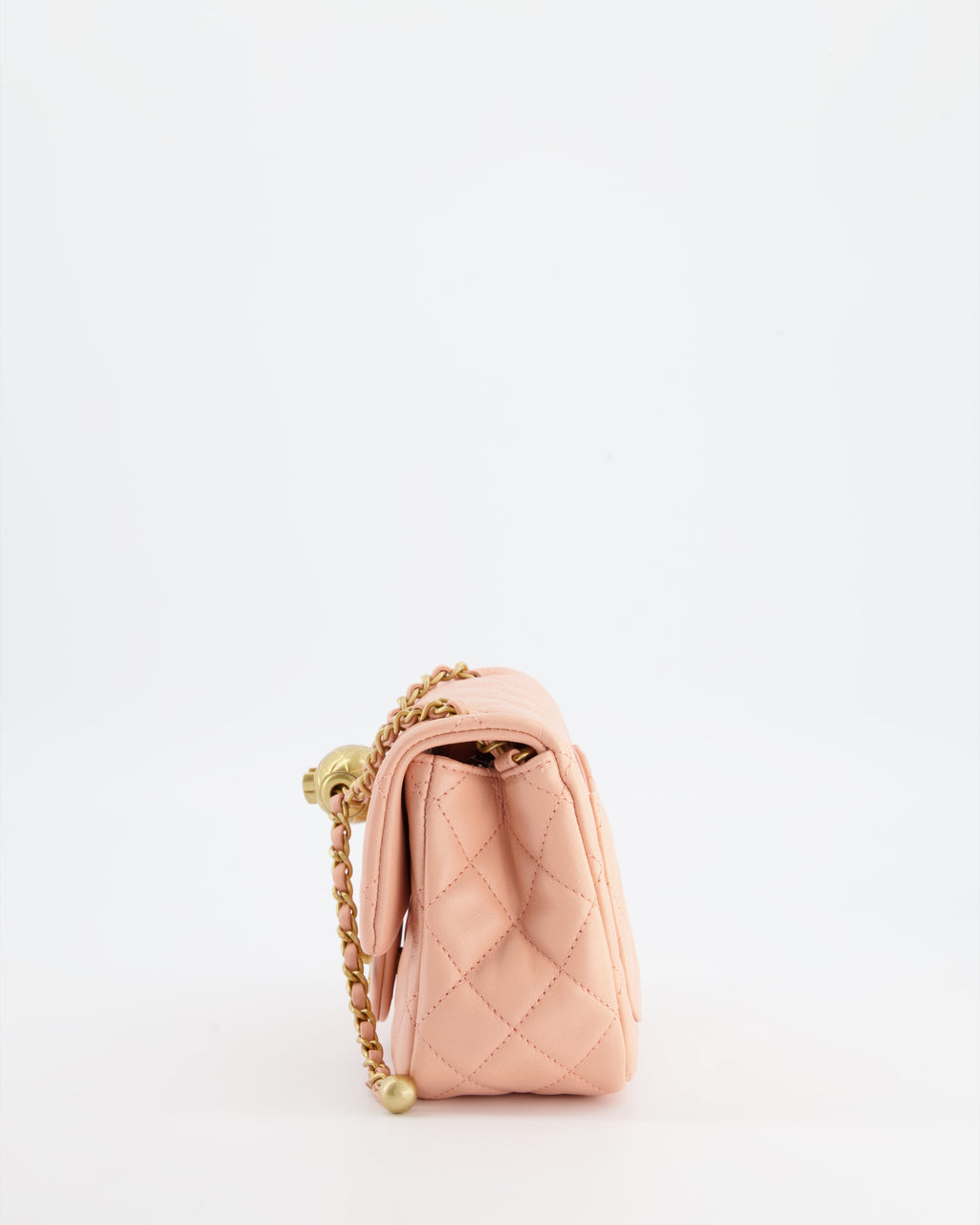Chanel Pearl Crush Mini Square Flap Bag with Brushed Gold Hardware