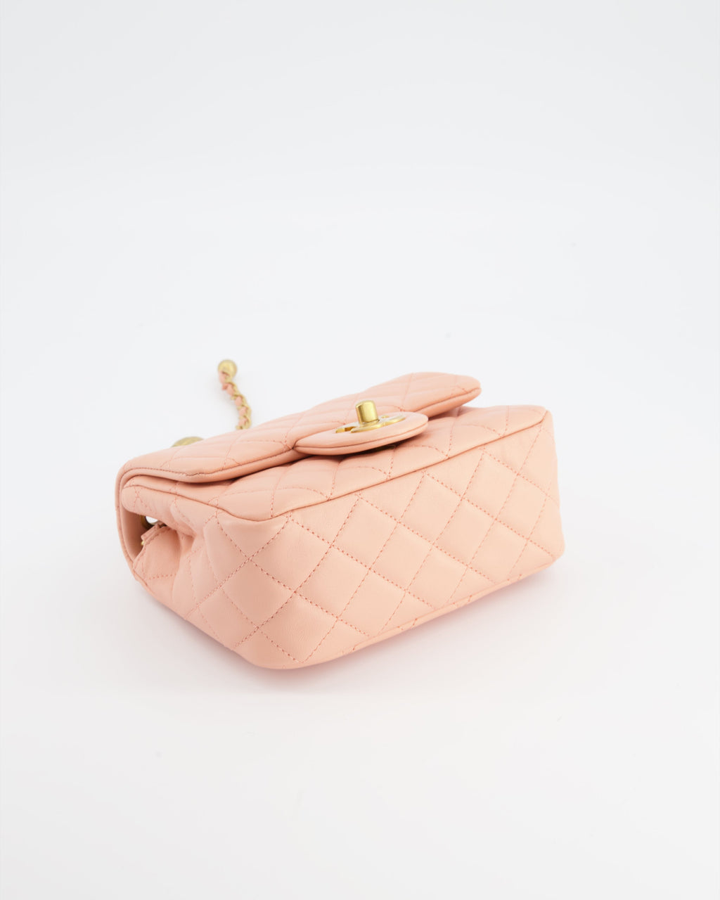 Chanel Pearl Crush Mini Square Flap Bag with Brushed Gold Hardware