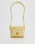 Chanel Vintage Gold Quilted Mini Bag with 24K Gold Hardware