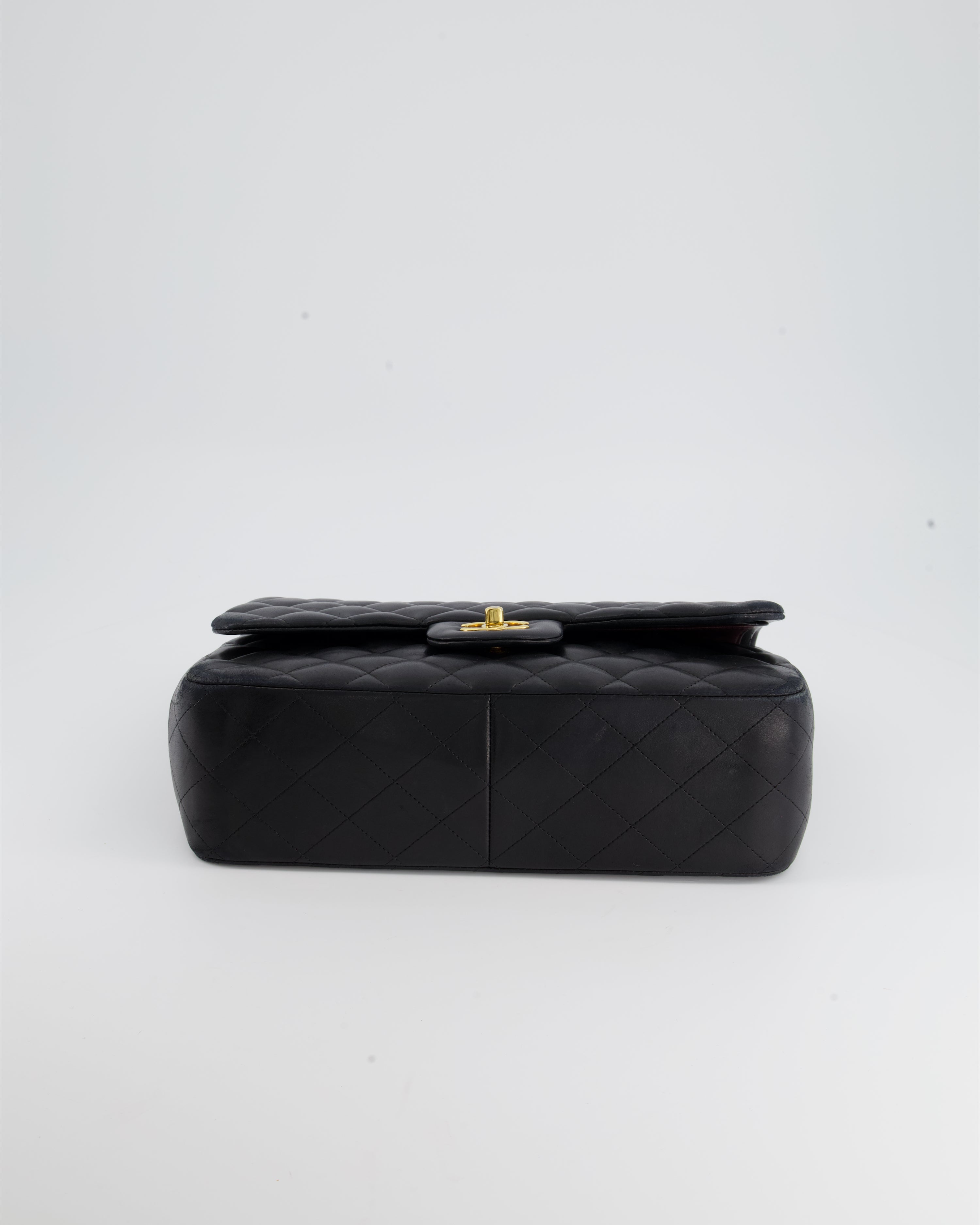 Chanel Black Jumbo Classic Double Flap Bag in Lambskin with Gold Hardware RRP £9,240