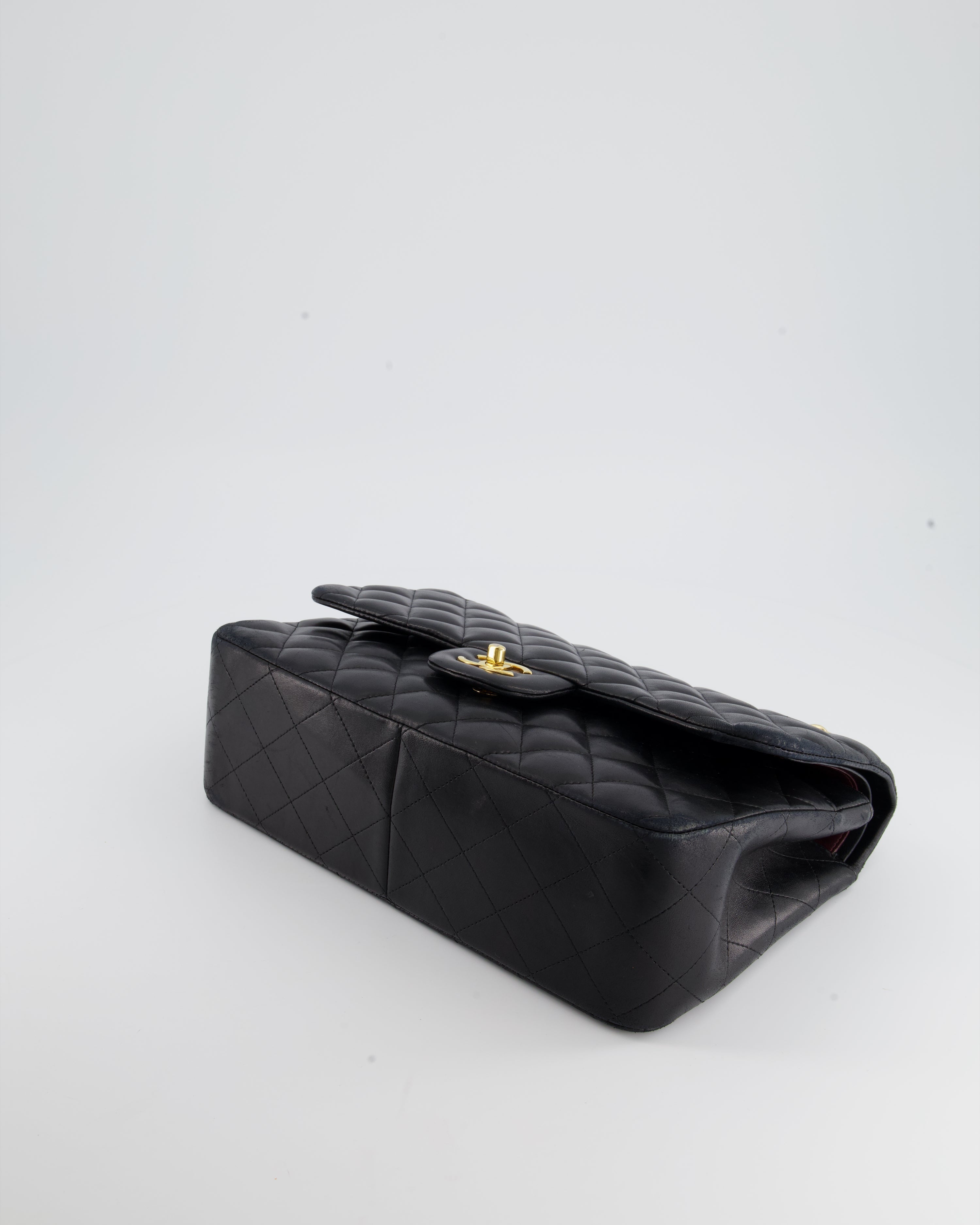 Chanel Black Jumbo Classic Double Flap Bag in Lambskin with Gold Hardware RRP £9,240