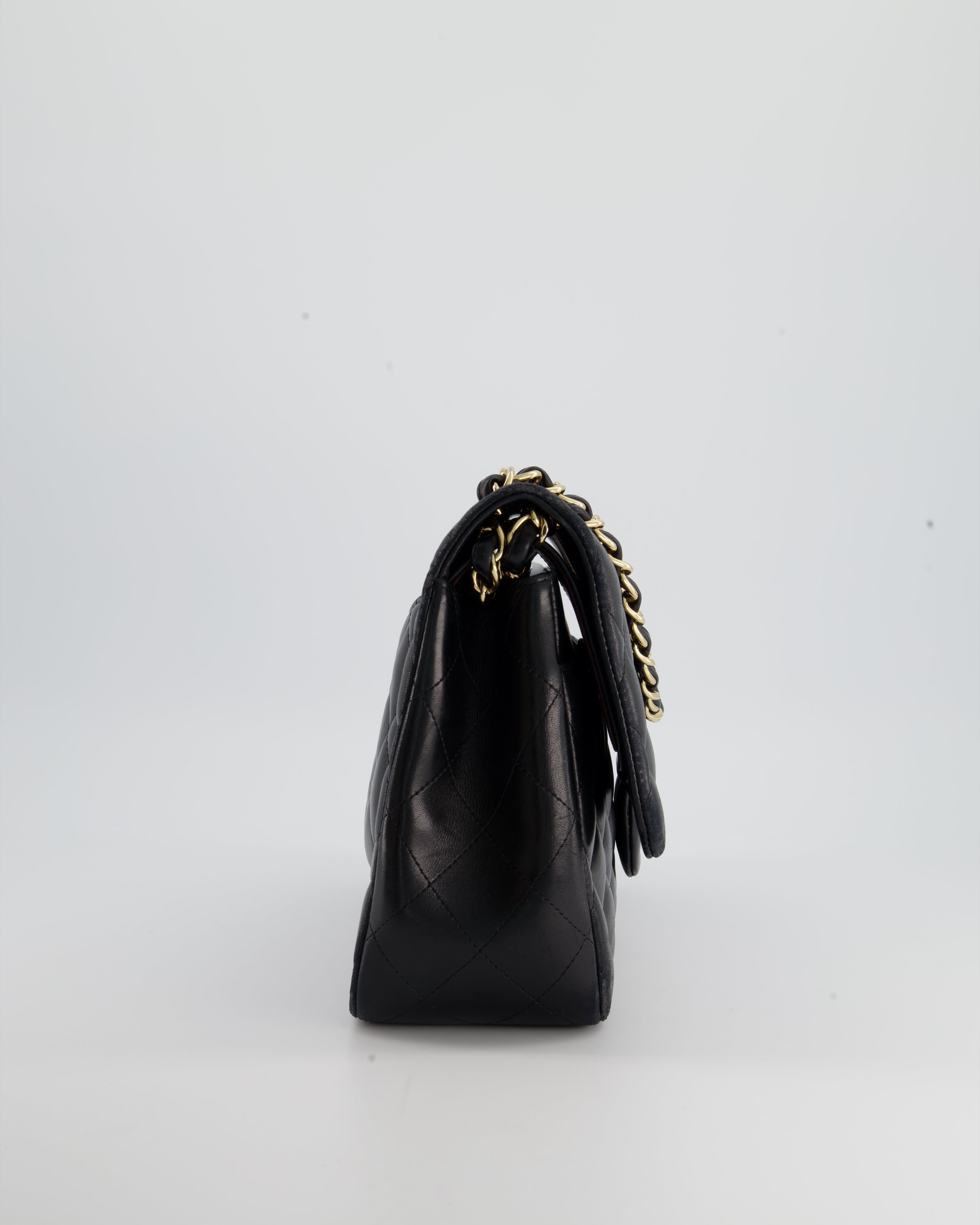 Chanel Black Jumbo Classic Double Flap Bag in Lambskin with Gold Hardware RRP £9,240