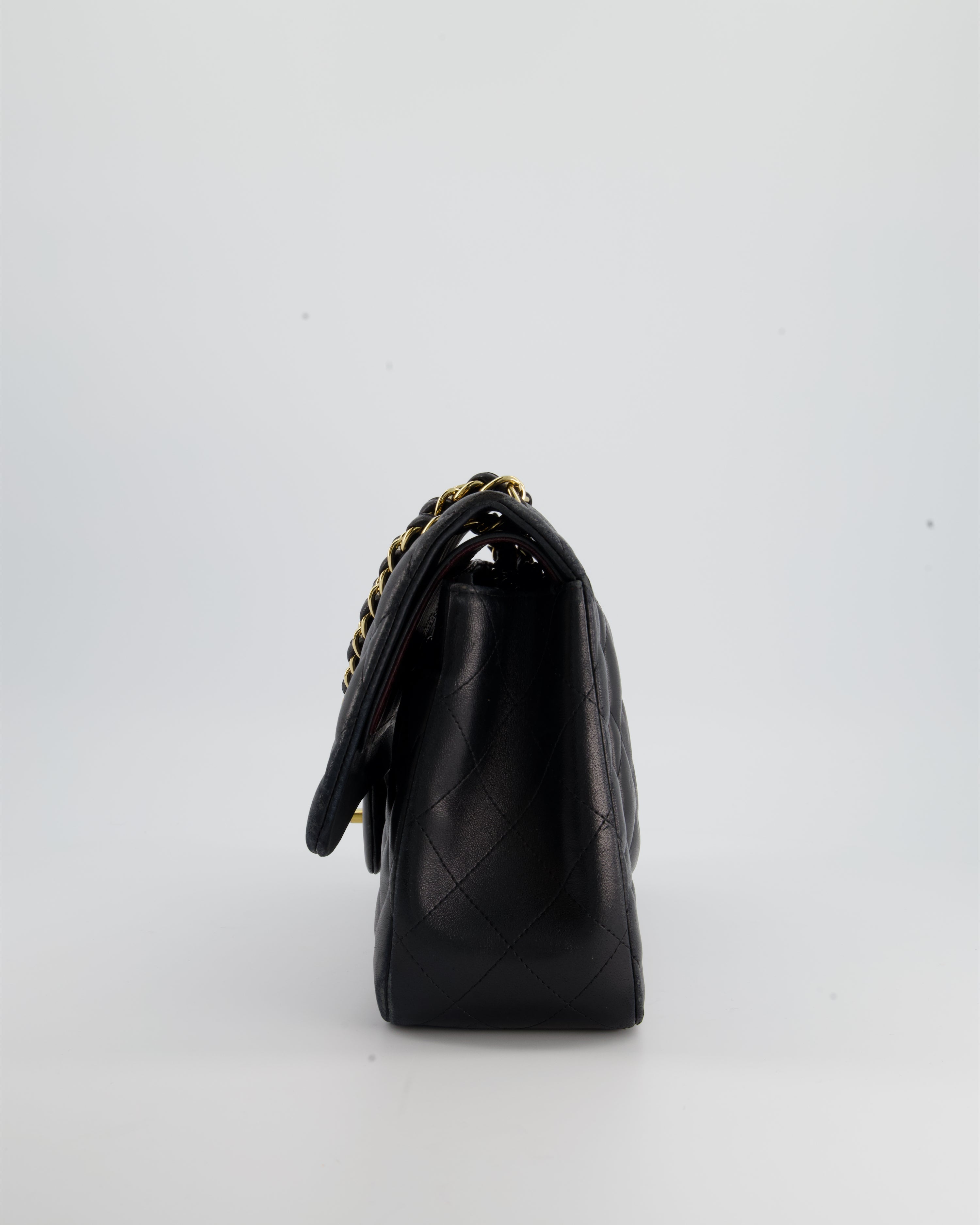 Chanel Black Jumbo Classic Double Flap Bag in Lambskin with Gold Hardware RRP £9,240