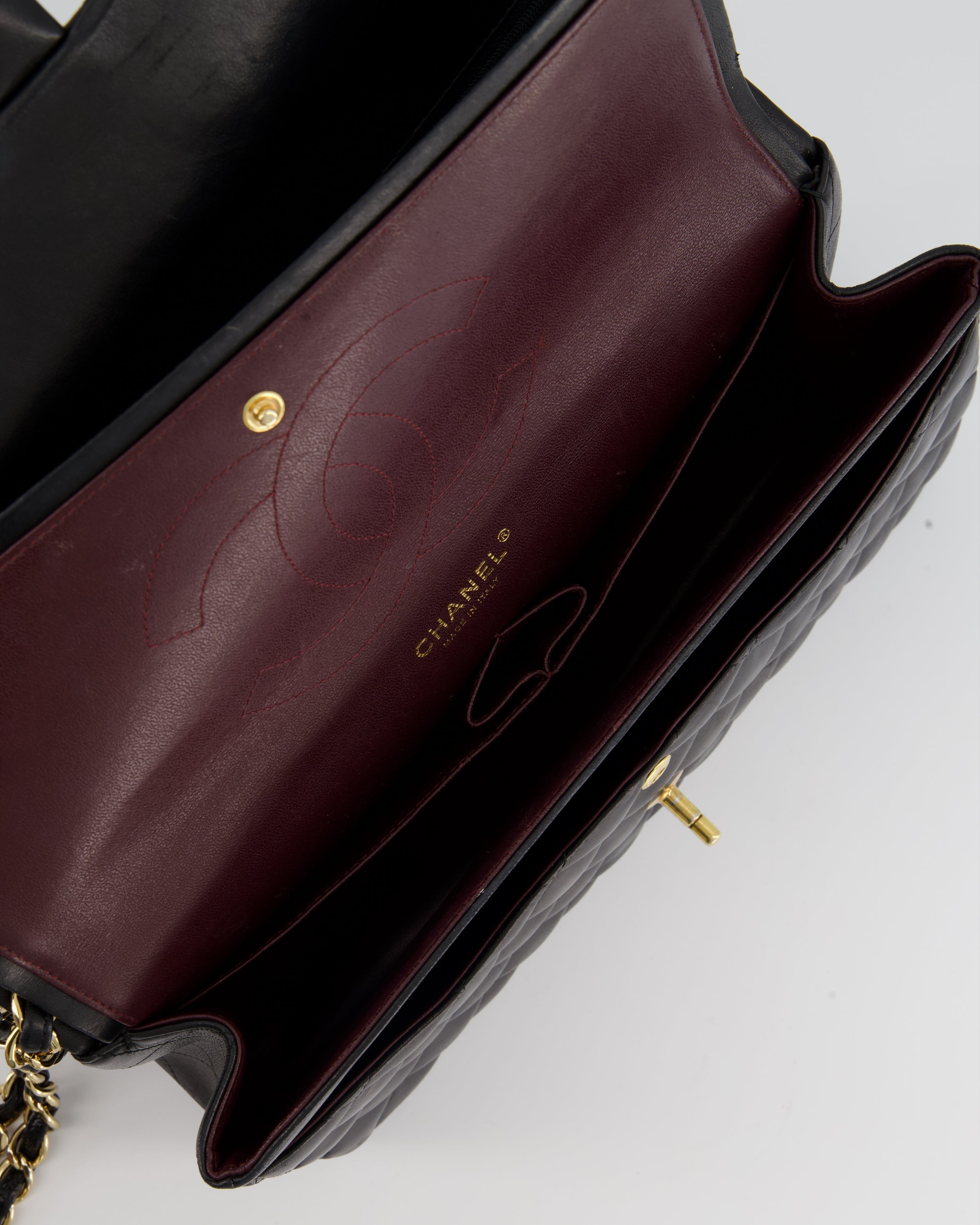 Chanel Black Jumbo Classic Double Flap Bag in Lambskin with Gold Hardware RRP £9,240