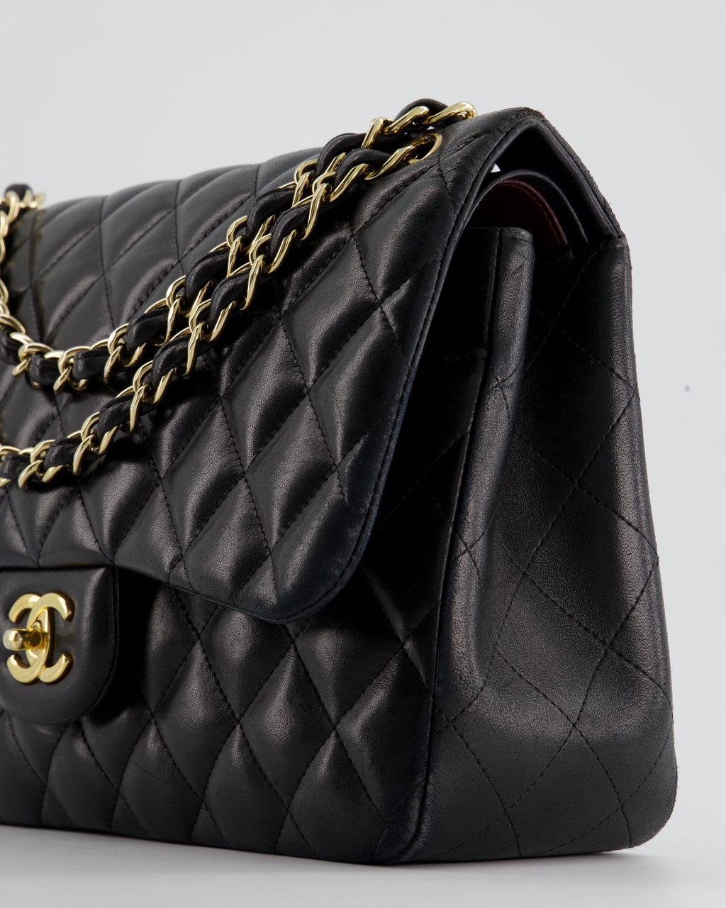 Chanel Black Jumbo Classic Double Flap Bag in Lambskin with Gold Hardware RRP £9,240