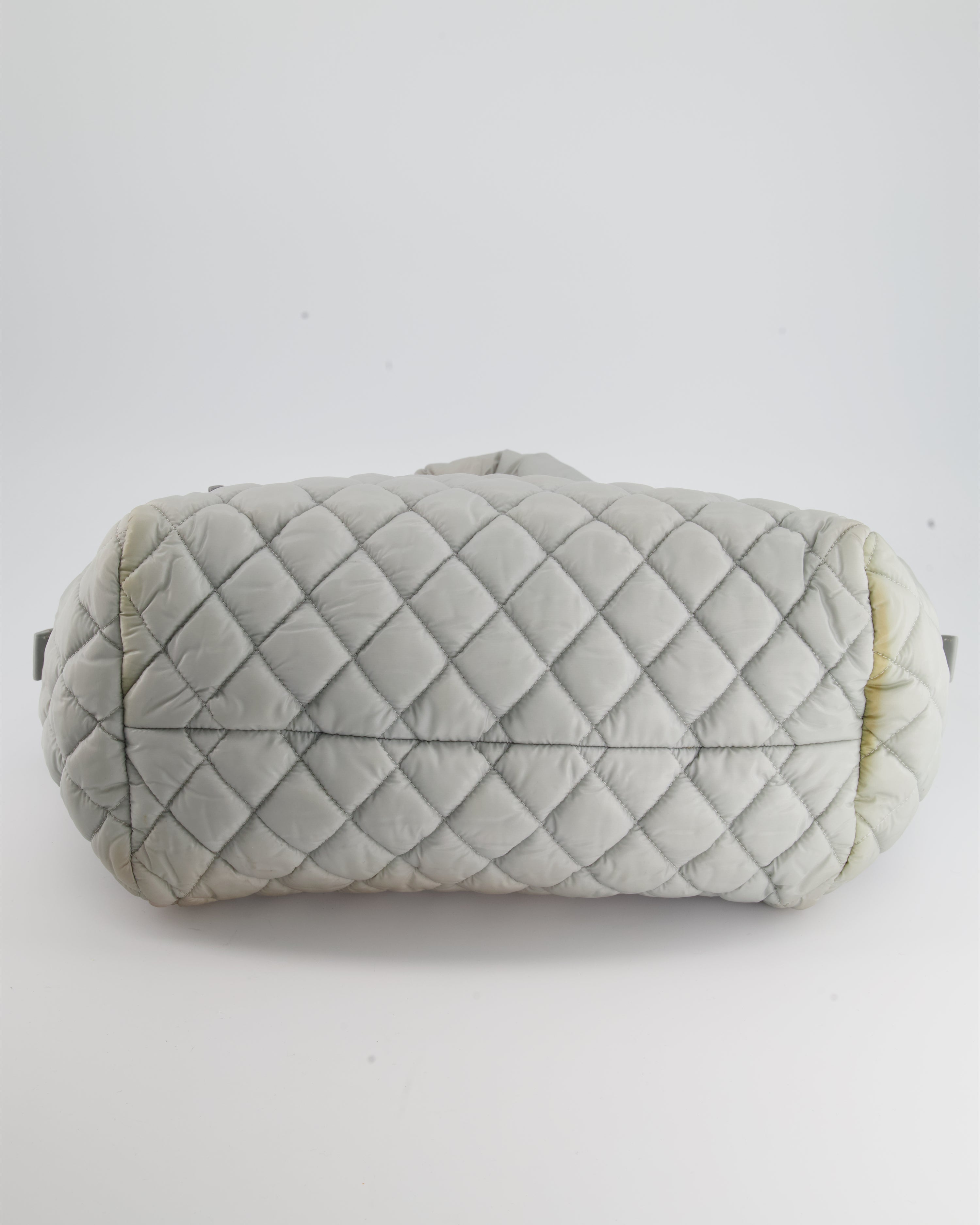 Chanel Cloud Grey Coco Cocoon Tote Bag In Nylon and CC Detail
