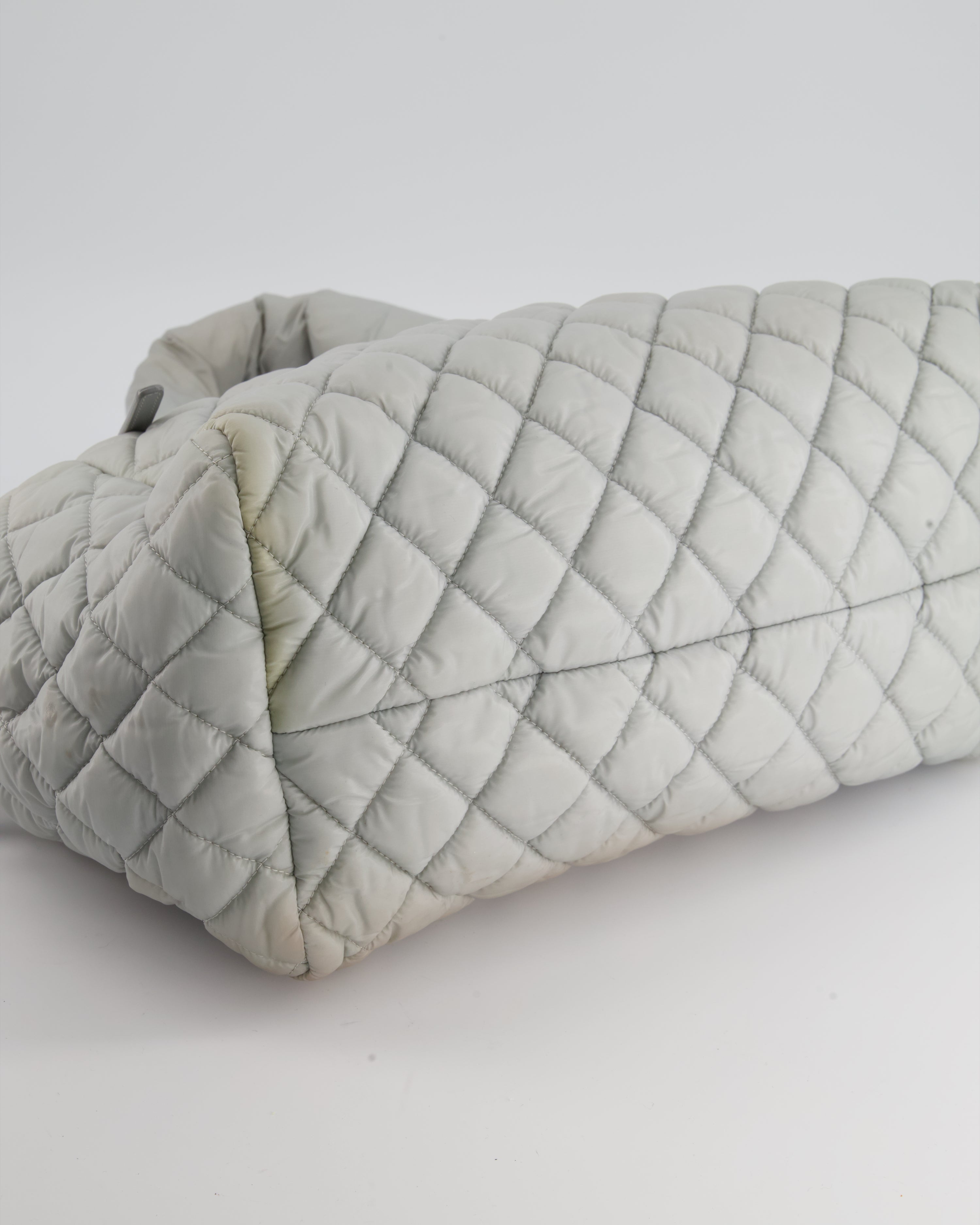 Chanel Cloud Grey Coco Cocoon Tote Bag In Nylon and CC Detail