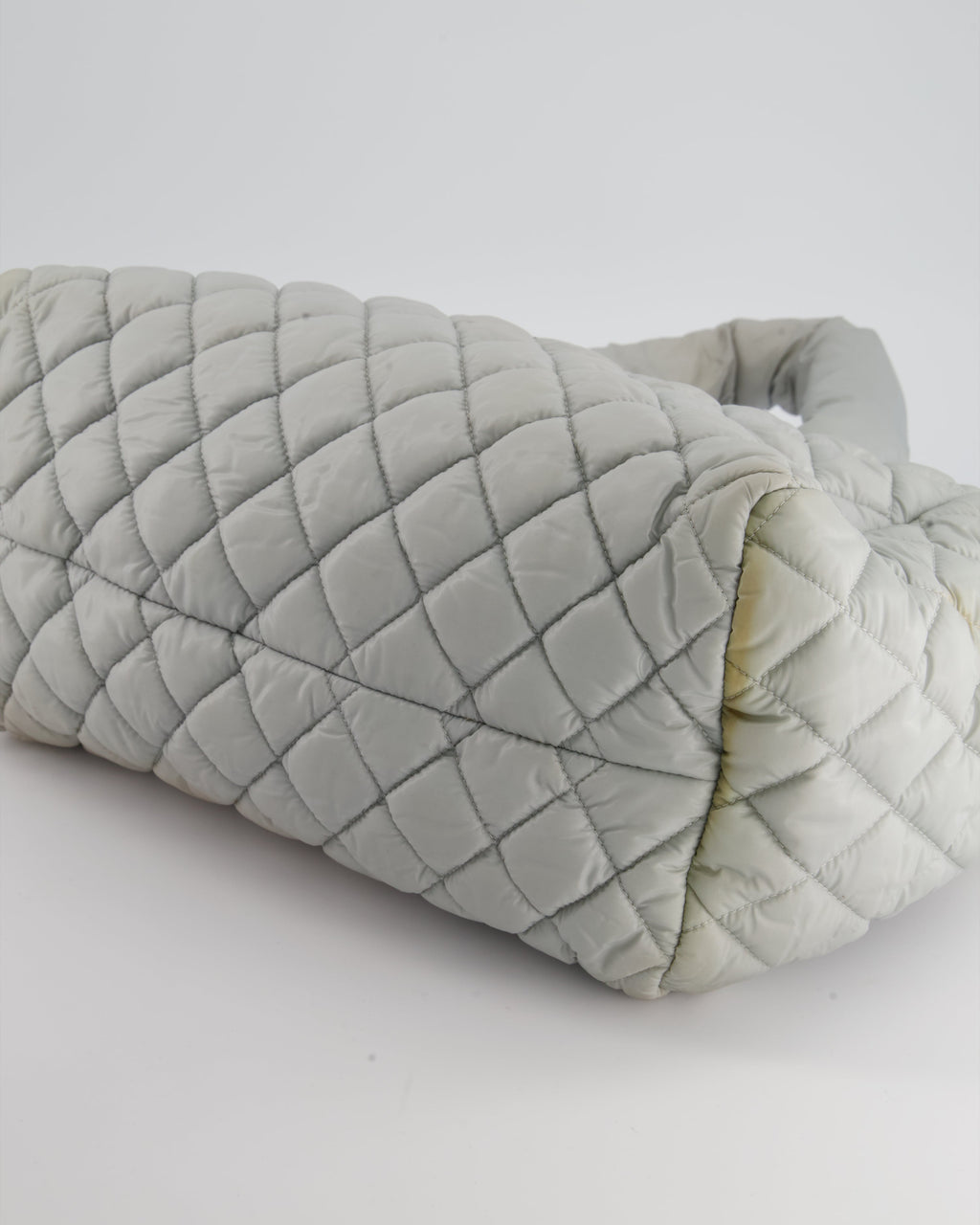 Chanel Cloud Grey Coco Cocoon Tote Bag In Nylon and CC Detail