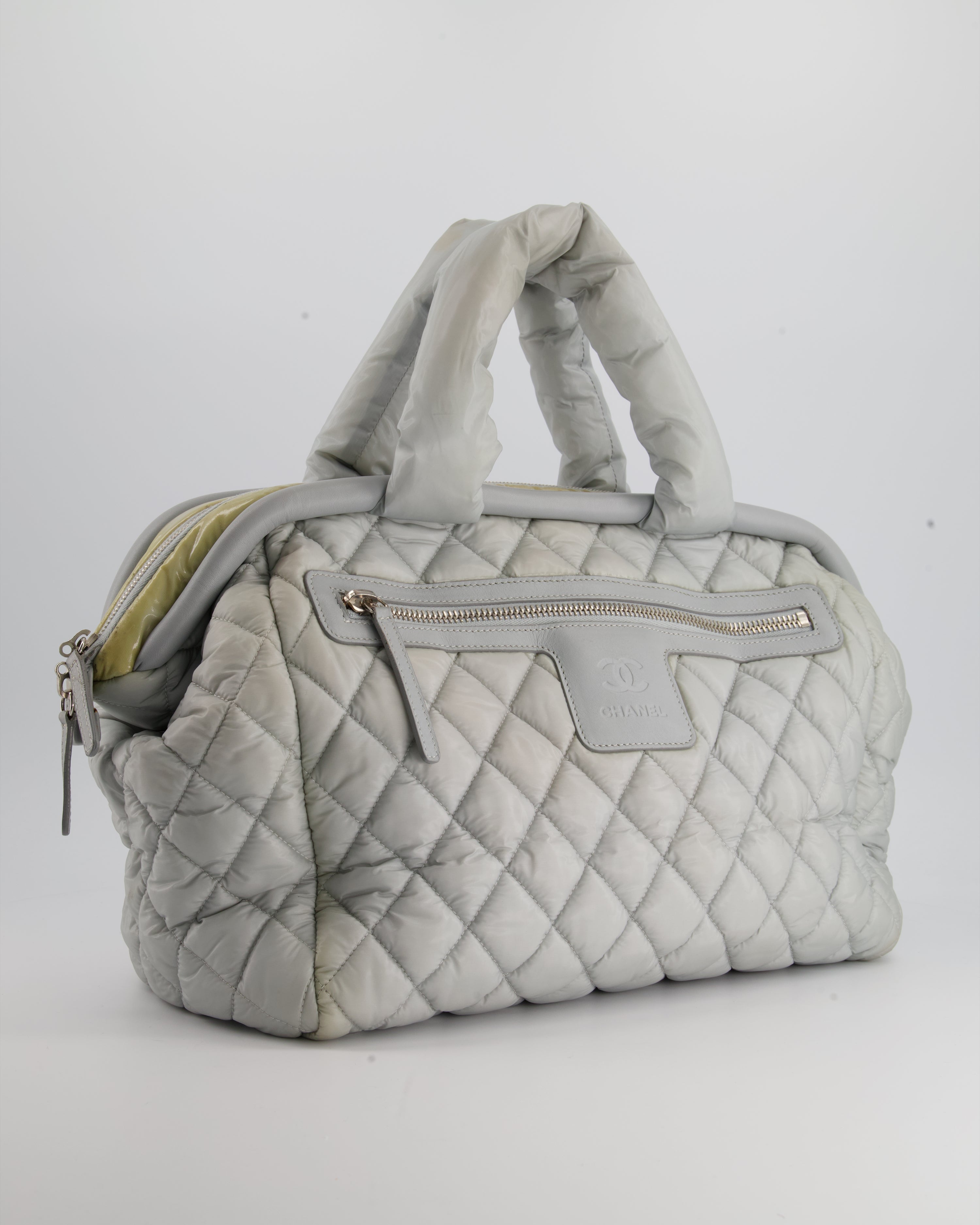Chanel Cloud Grey Coco Cocoon Tote Bag In Nylon and CC Detail