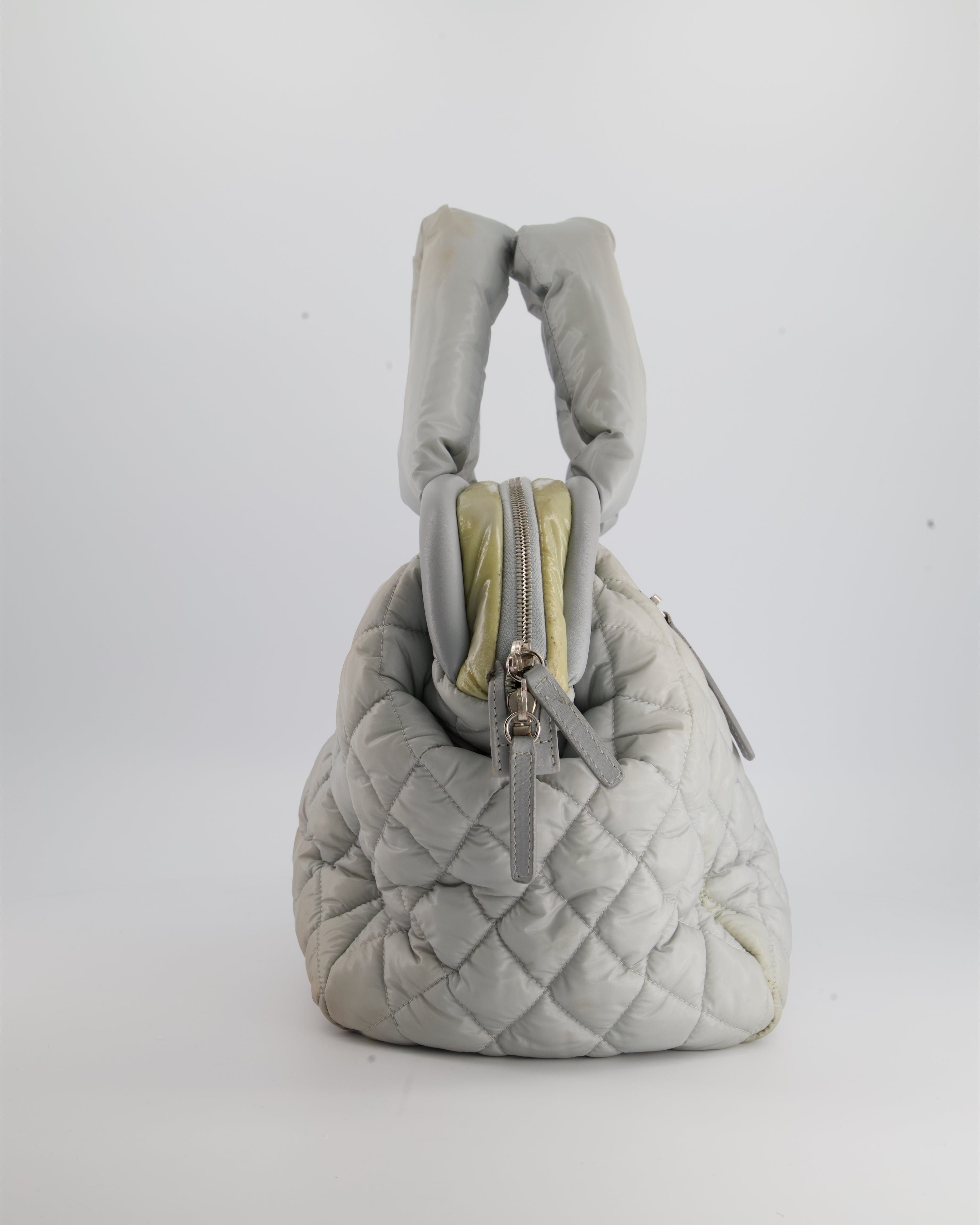 Chanel Cloud Grey Coco Cocoon Tote Bag In Nylon and CC Detail
