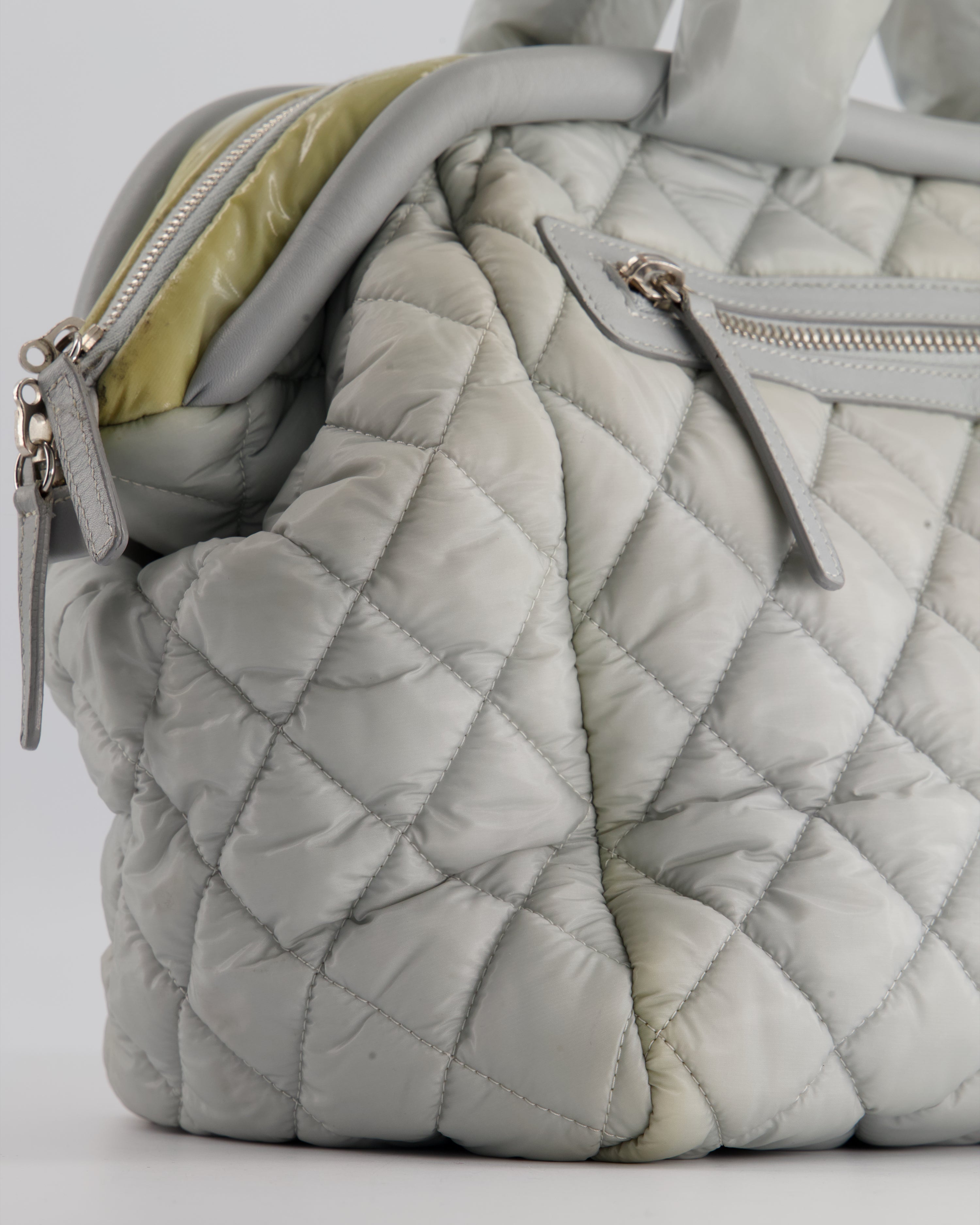 Chanel Cloud Grey Coco Cocoon Tote Bag In Nylon and CC Detail