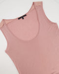 Gucci Dusty Pink Tank Top with Small Gucci Logo Size Small (UK 8)