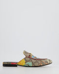 Gucci Monogram GG Print Mule with Floral Bird Print Size EU 36.5