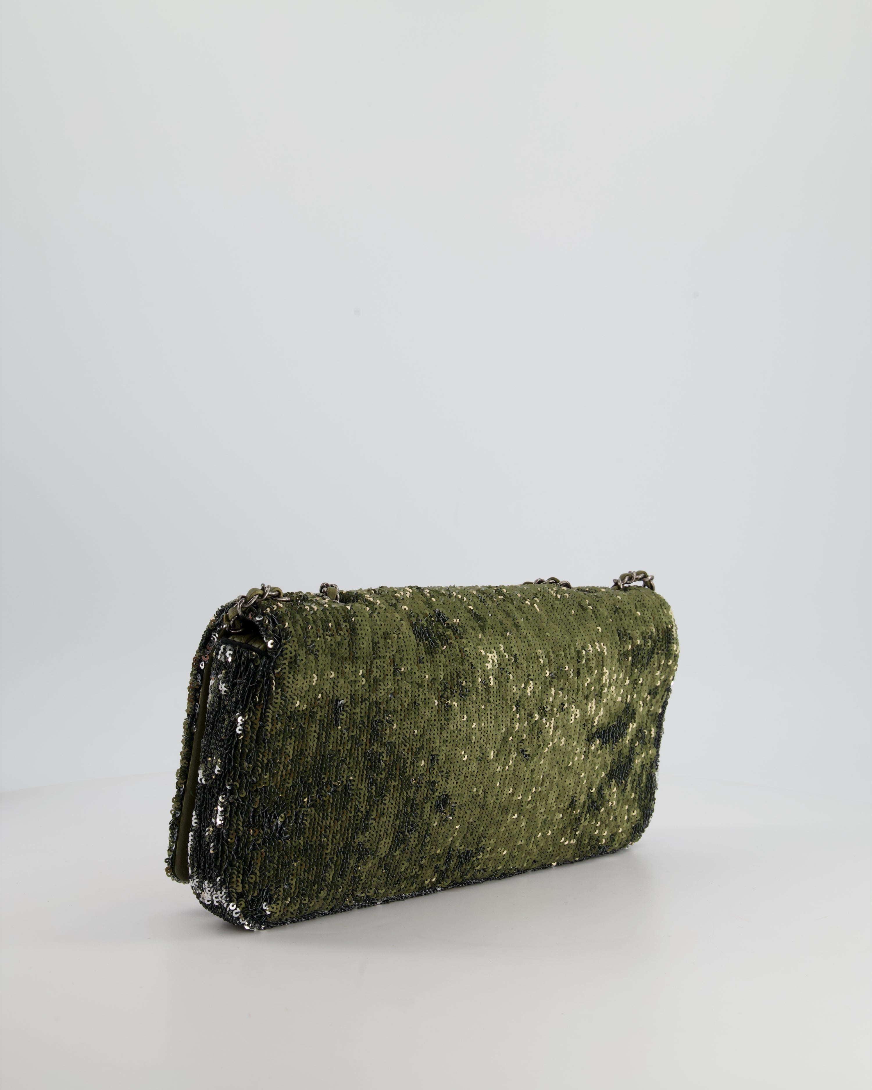 *Limited Edition* Chanel Limited Edition Khaki Sequin Coco Cuba Bag