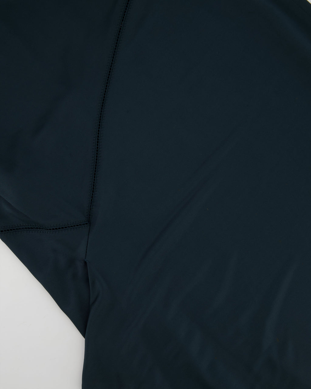 Gucci Green Sleeveless Bow Neck Dress with Cutout Line Details Size IT 40 (UK 8)