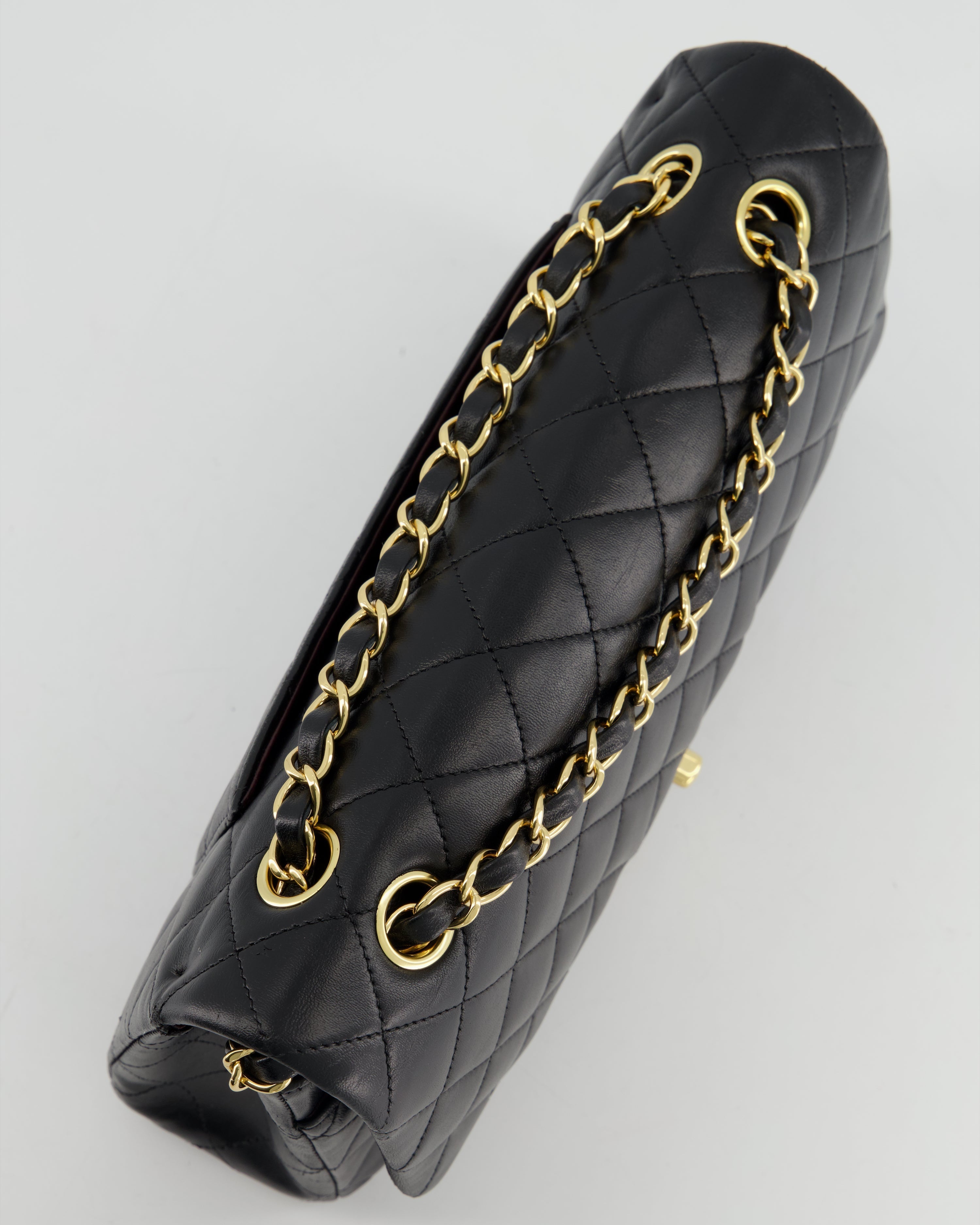 Chanel Medium Black Classic Double Flap in Lambskin Leather with Gold Hardware Bag RRP - £8,530