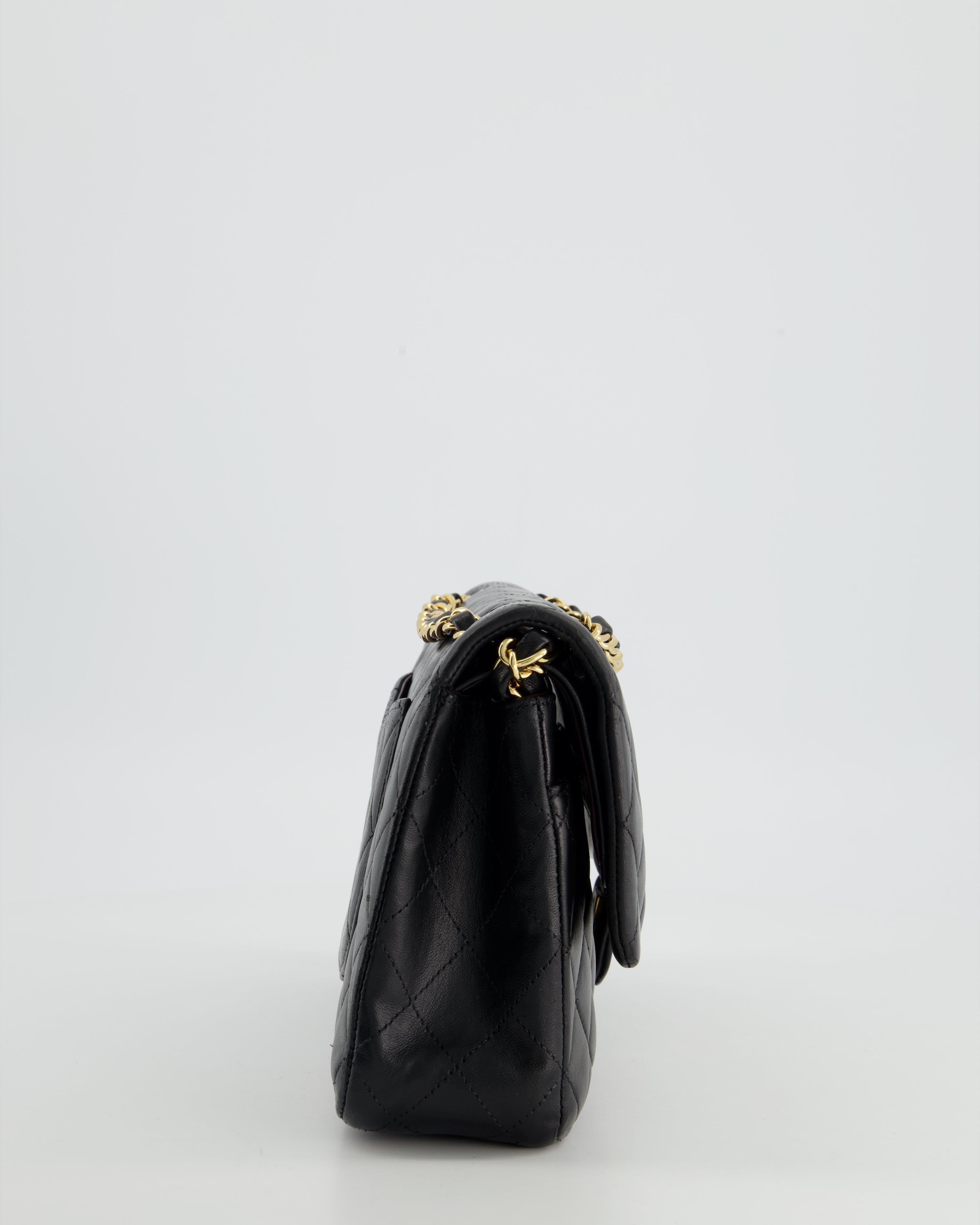Chanel Medium Black Classic Double Flap in Lambskin Leather with Gold Hardware Bag RRP - £8,530