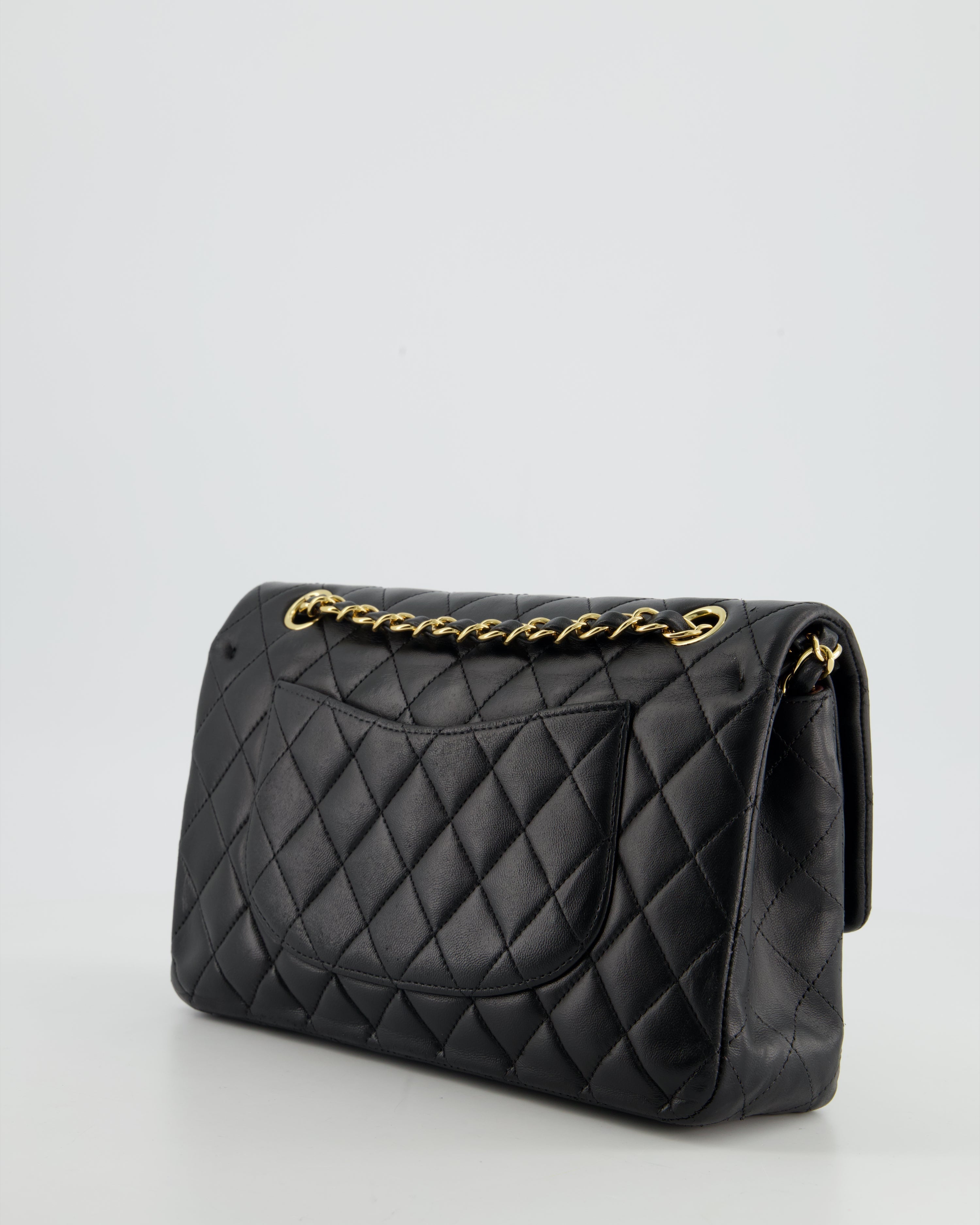 Chanel Medium Black Classic Double Flap in Lambskin Leather with Gold Hardware Bag RRP - £8,530