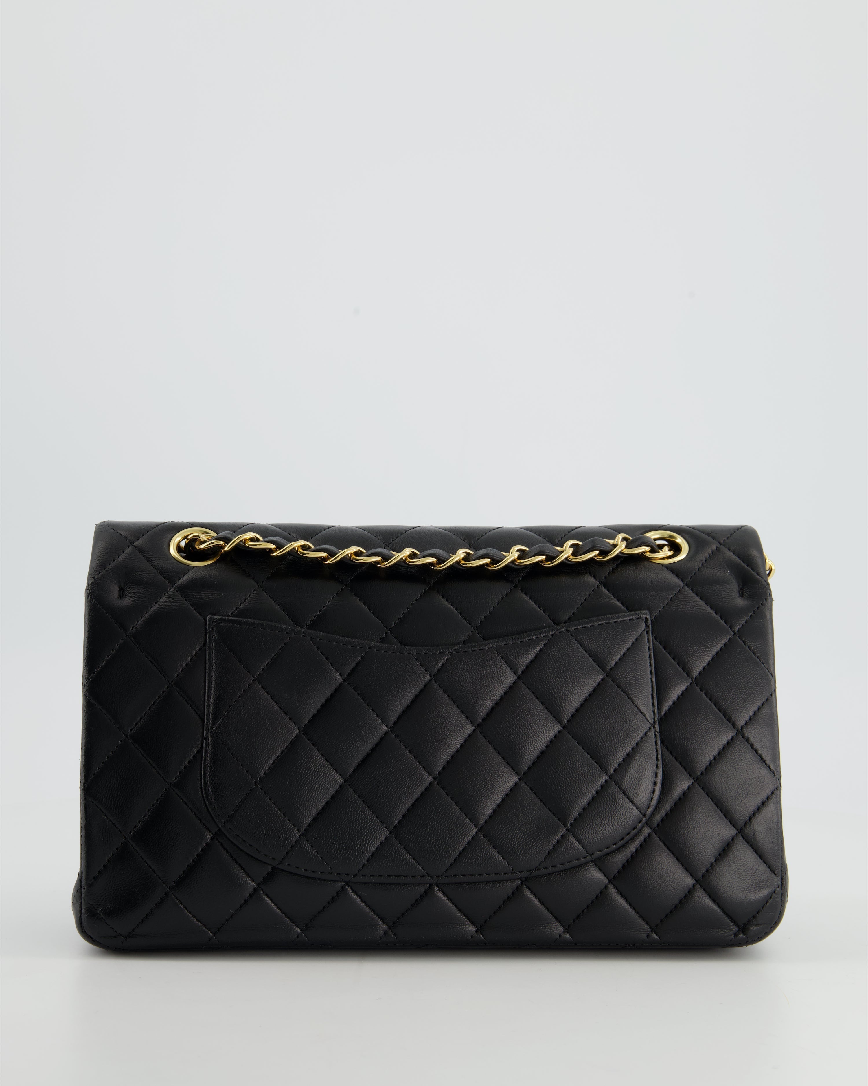 Chanel Medium Black Classic Double Flap in Lambskin Leather with Gold Hardware Bag RRP - £8,530