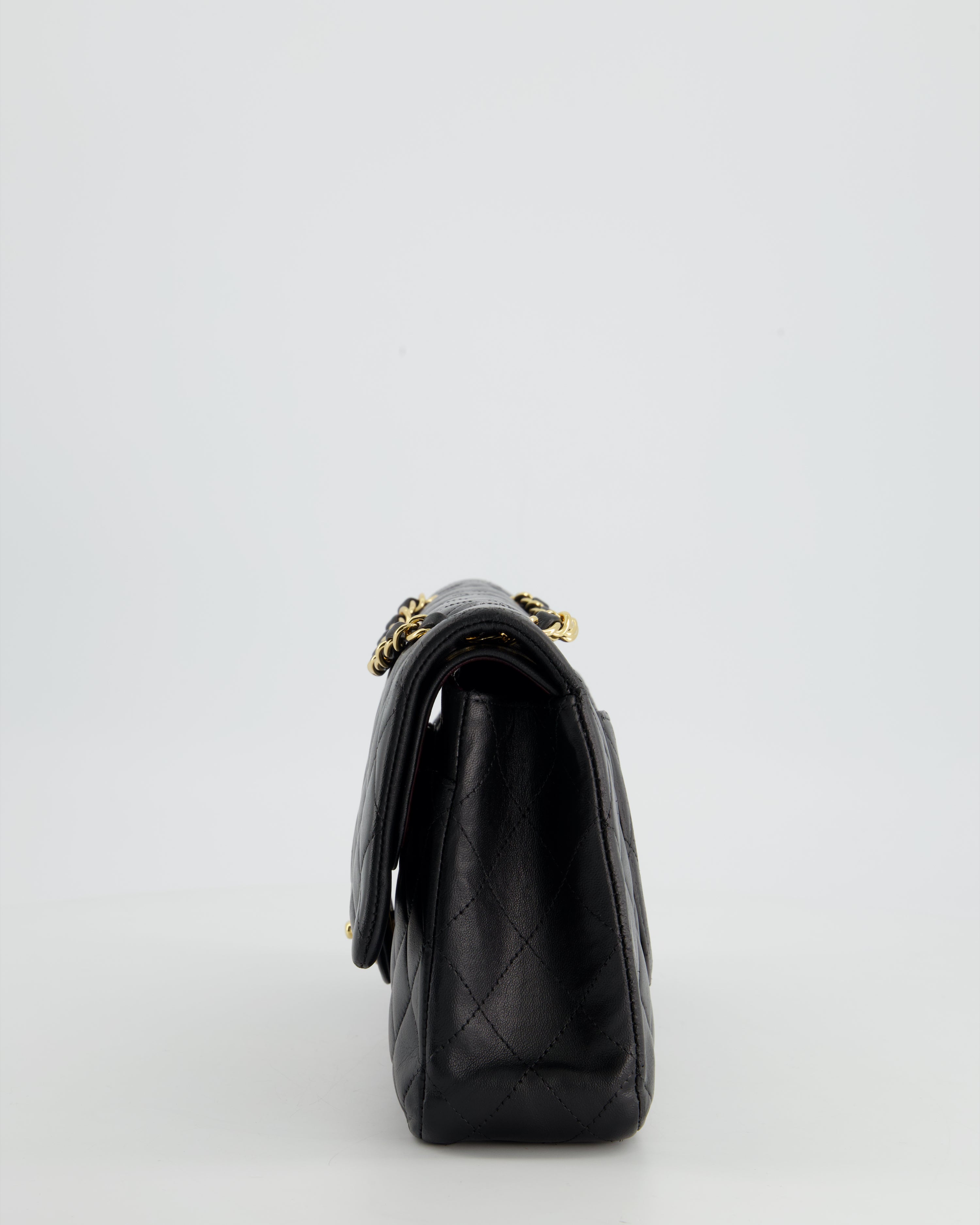Chanel Medium Black Classic Double Flap in Lambskin Leather with Gold Hardware Bag RRP - £8,530