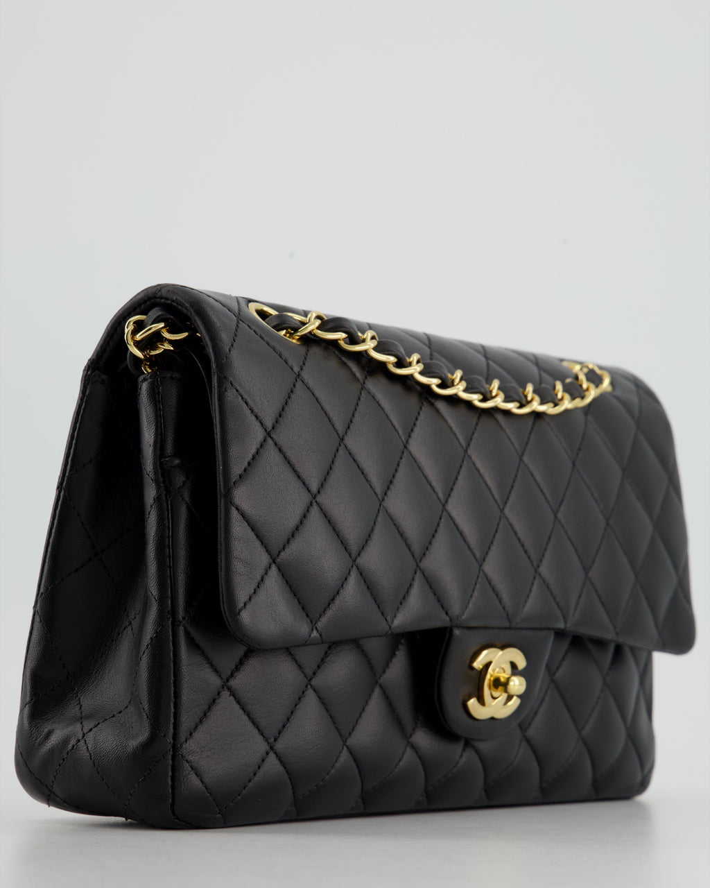 Chanel Medium Black Classic Double Flap in Lambskin Leather with Gold Hardware Bag RRP - £8,530