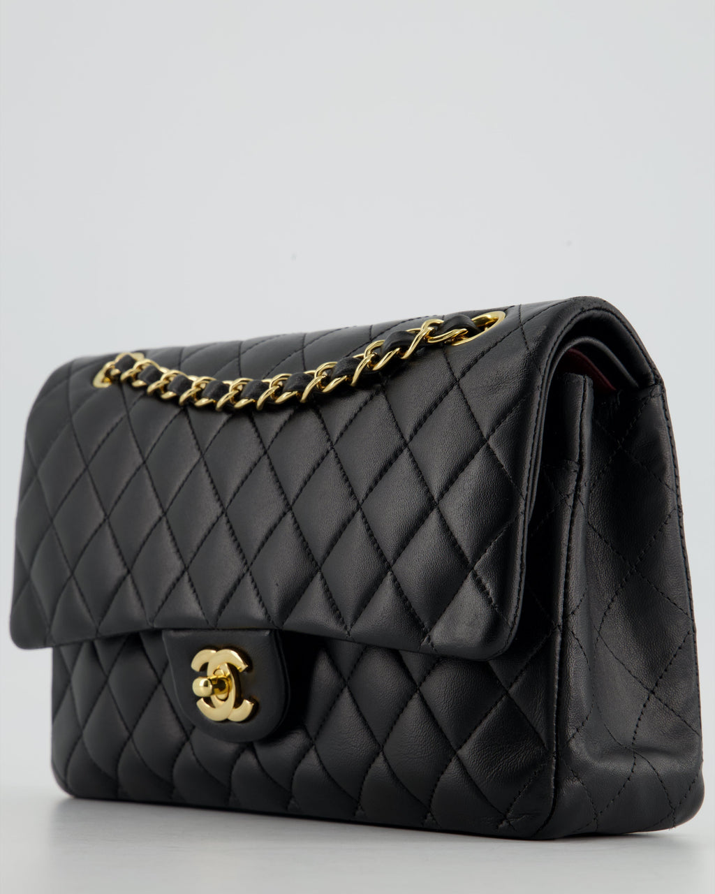 Chanel Medium Black Classic Double Flap in Lambskin Leather with Gold Hardware Bag RRP - £8,530