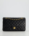 Chanel Medium Black Classic Double Flap in Lambskin Leather with Gold Hardware Bag RRP - £8,530