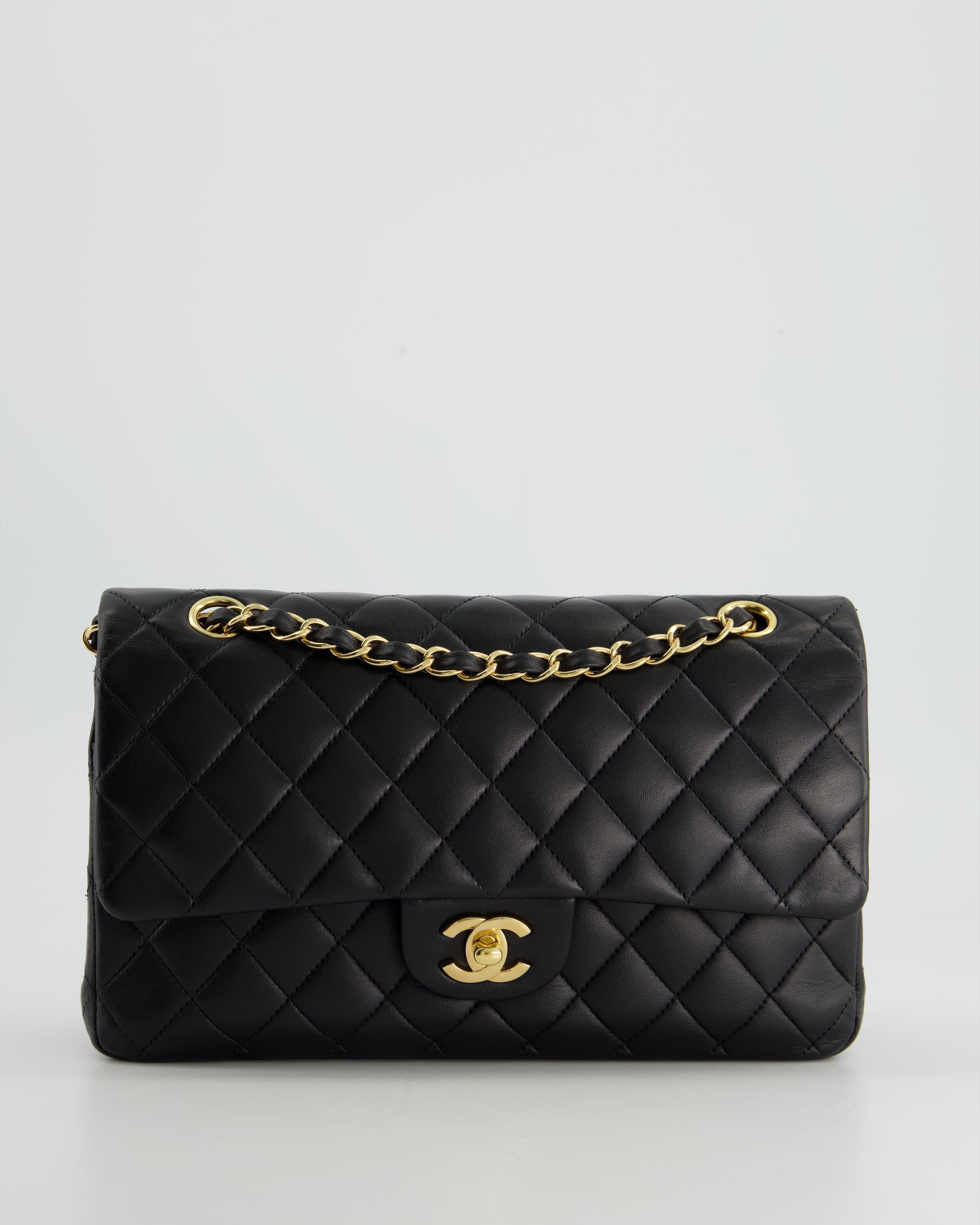 Chanel Medium Black Classic Double Flap in Lambskin Leather with Gold Hardware Bag RRP - £8,530