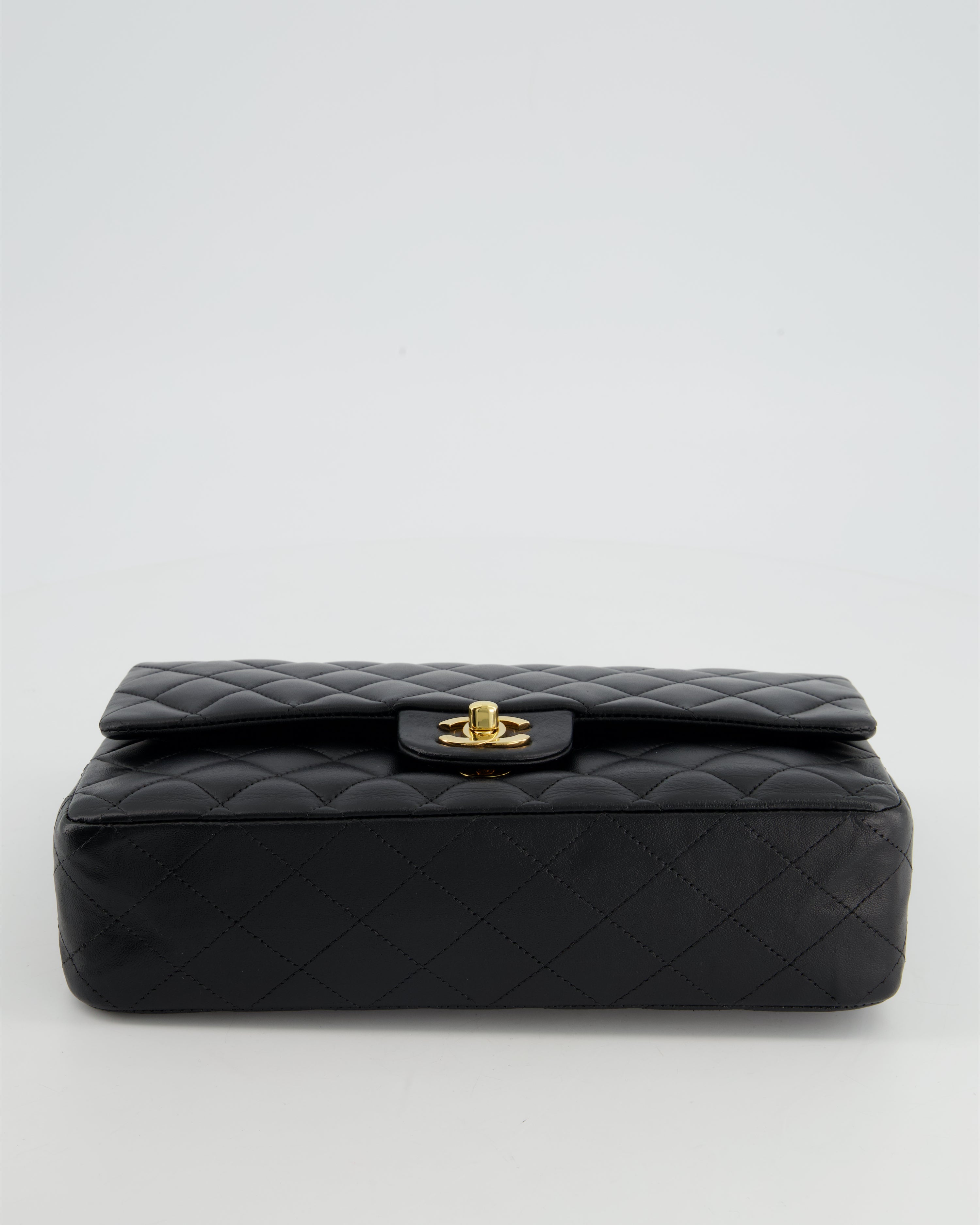 Chanel Medium Black Classic Double Flap in Lambskin Leather with Gold Hardware Bag RRP - £8,530
