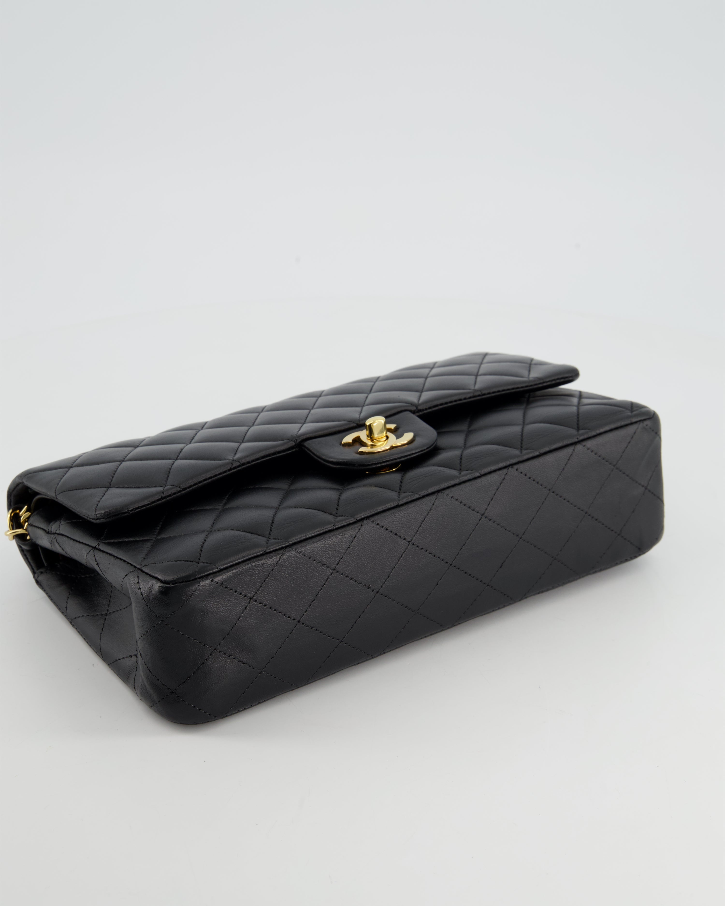 Chanel Medium Black Classic Double Flap in Lambskin Leather with Gold Hardware Bag RRP - £8,530