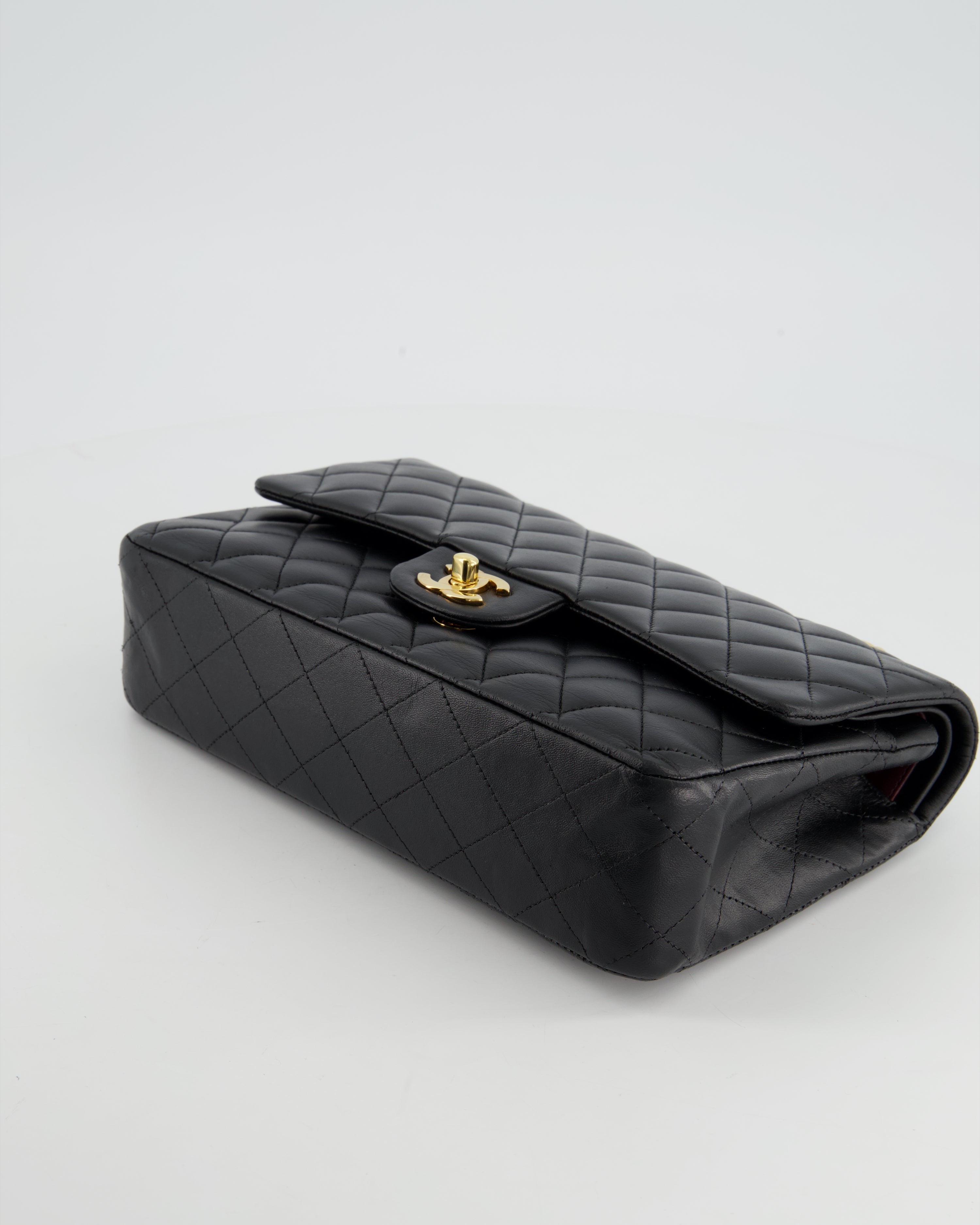 Chanel Medium Black Classic Double Flap in Lambskin Leather with Gold Hardware Bag RRP - £8,530