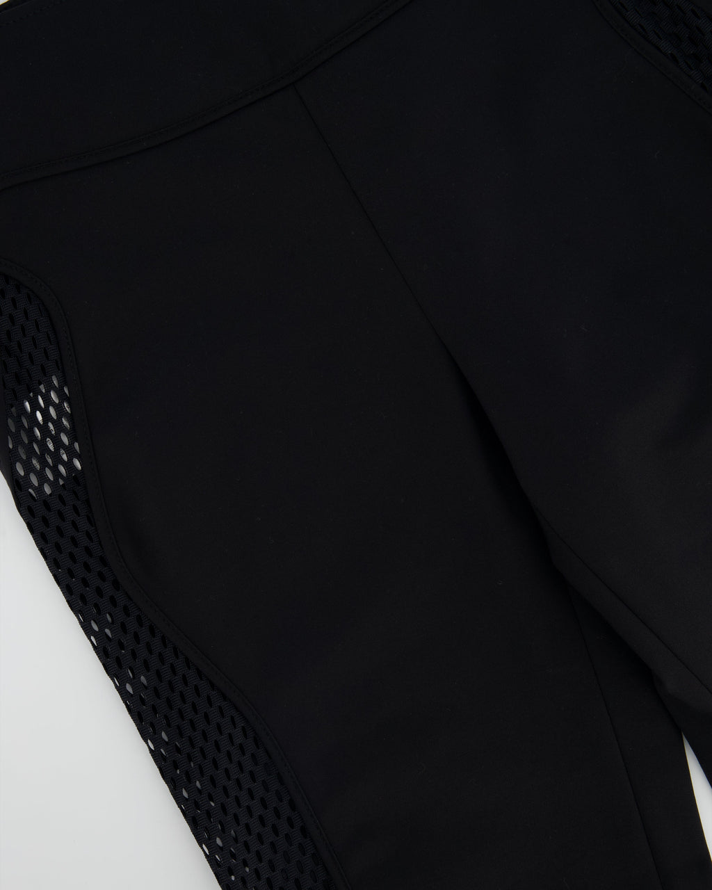 Gucci Black Leggings with Mesh & Ankle Zip Details Size IT 42 (UK 10)