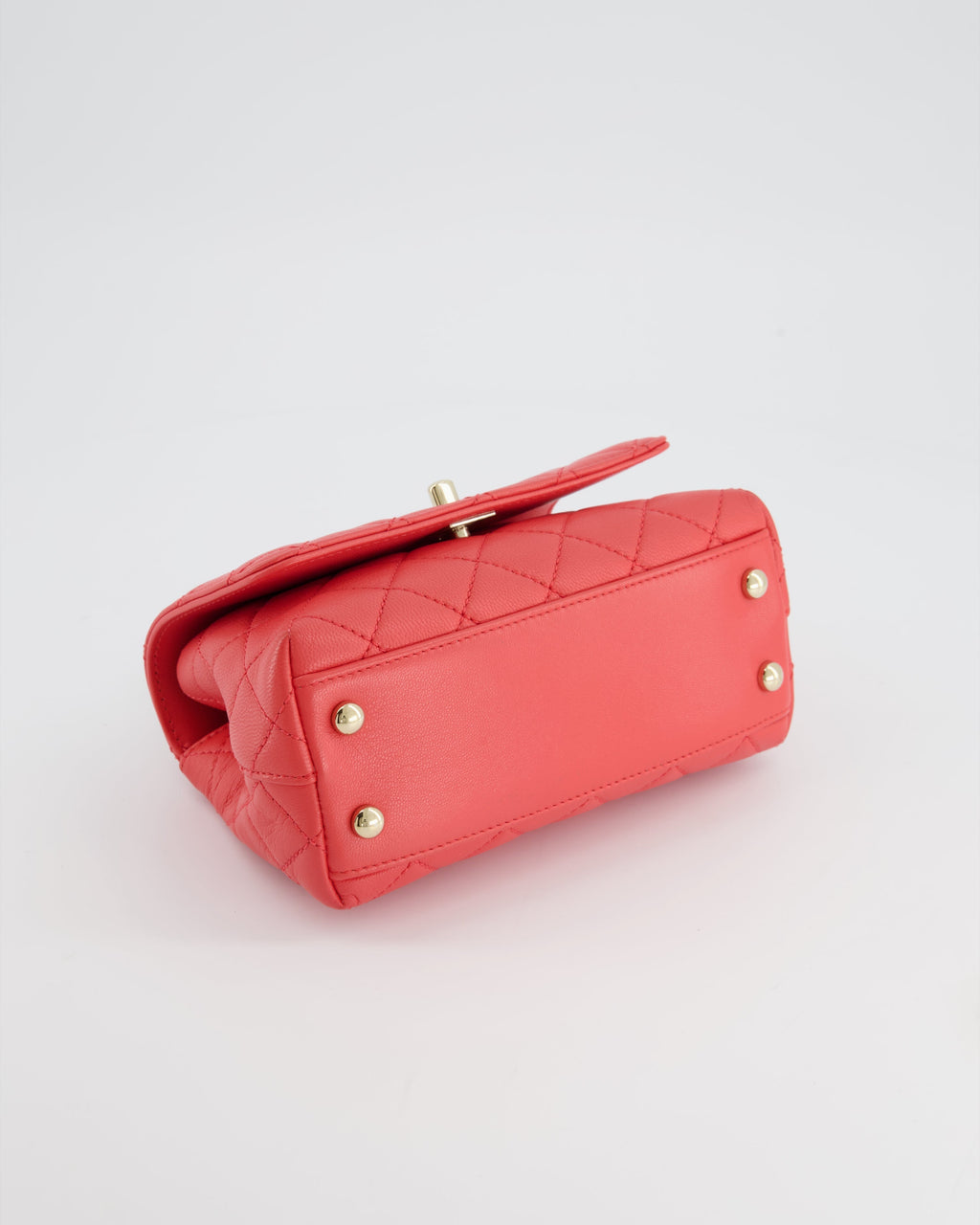 Chanel Pink Extra Mini Coco Multi-Colour Handle Bag in Lambskin with Champagne Gold Hardware