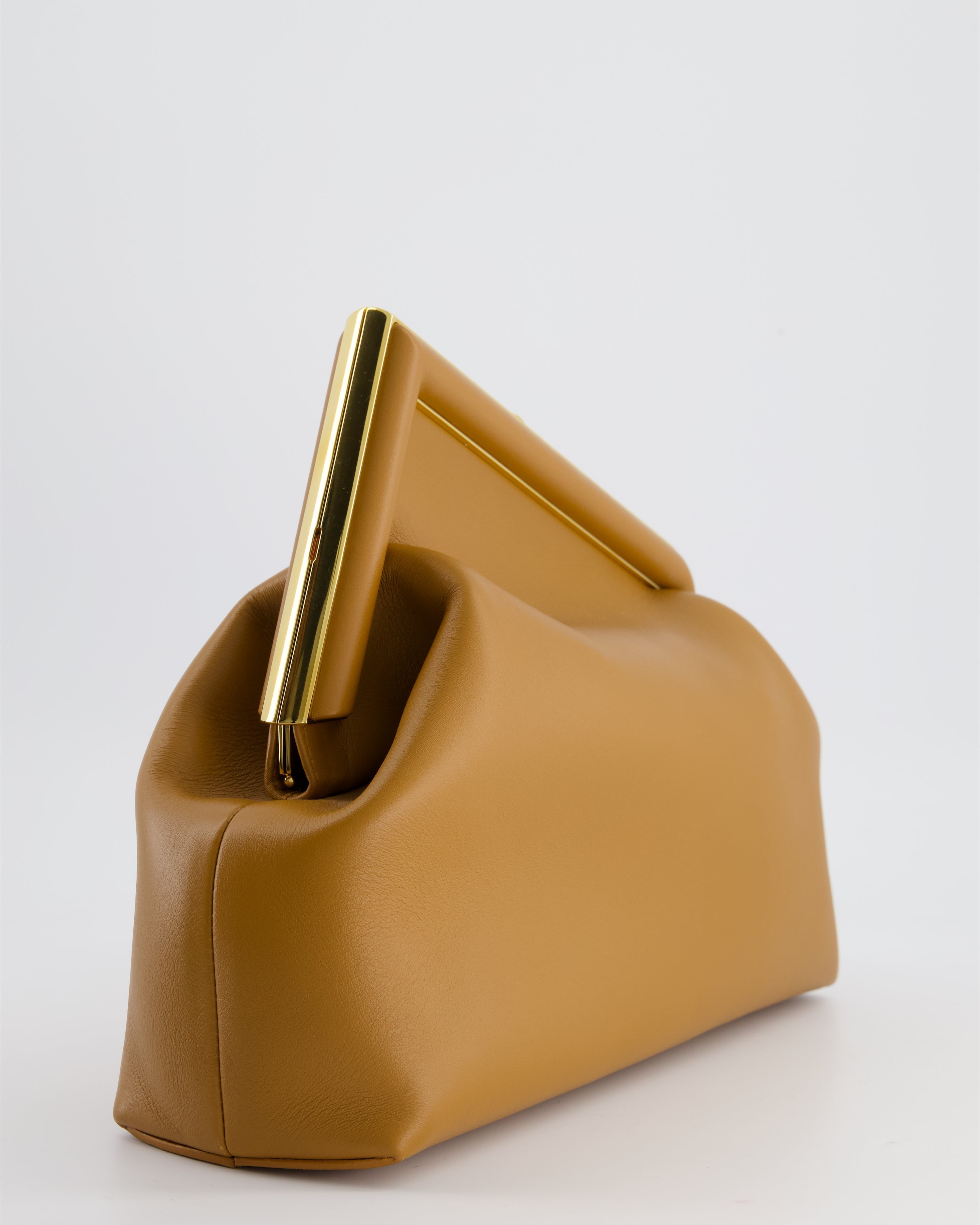 Fendi First Midi Tan Leather Bag with Gold Hardware RRP - £2550