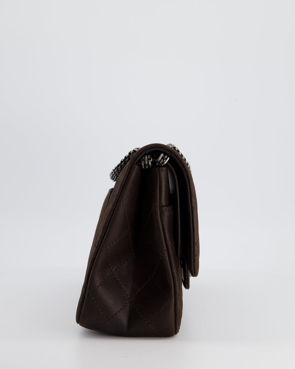 Chanel Chocolate Brown Maxi 2.55 Reissue in Iridescent Calfskin with Ruthenium Hardware
