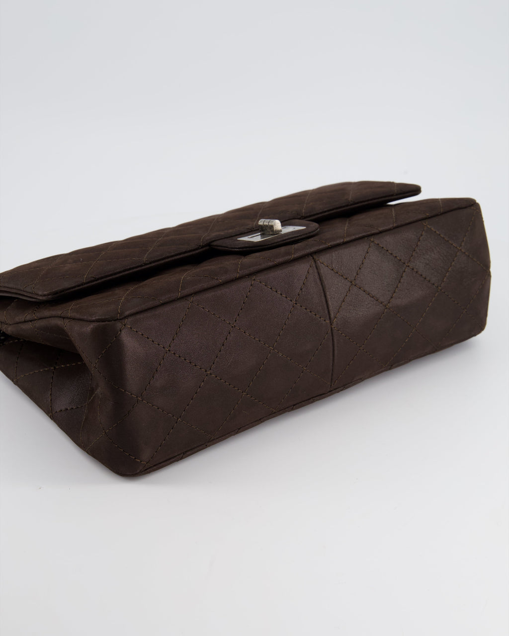 Chanel Chocolate Brown Maxi 2.55 Reissue in Iridescent Calfskin with Ruthenium Hardware