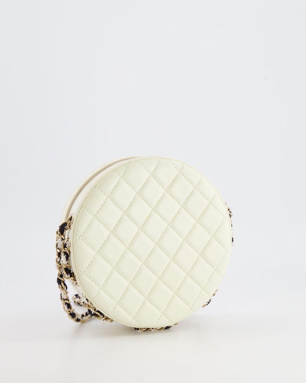 Chanel La Pausa Coco Lifesaver Bag in Black and White with Champagne Gold Hardware