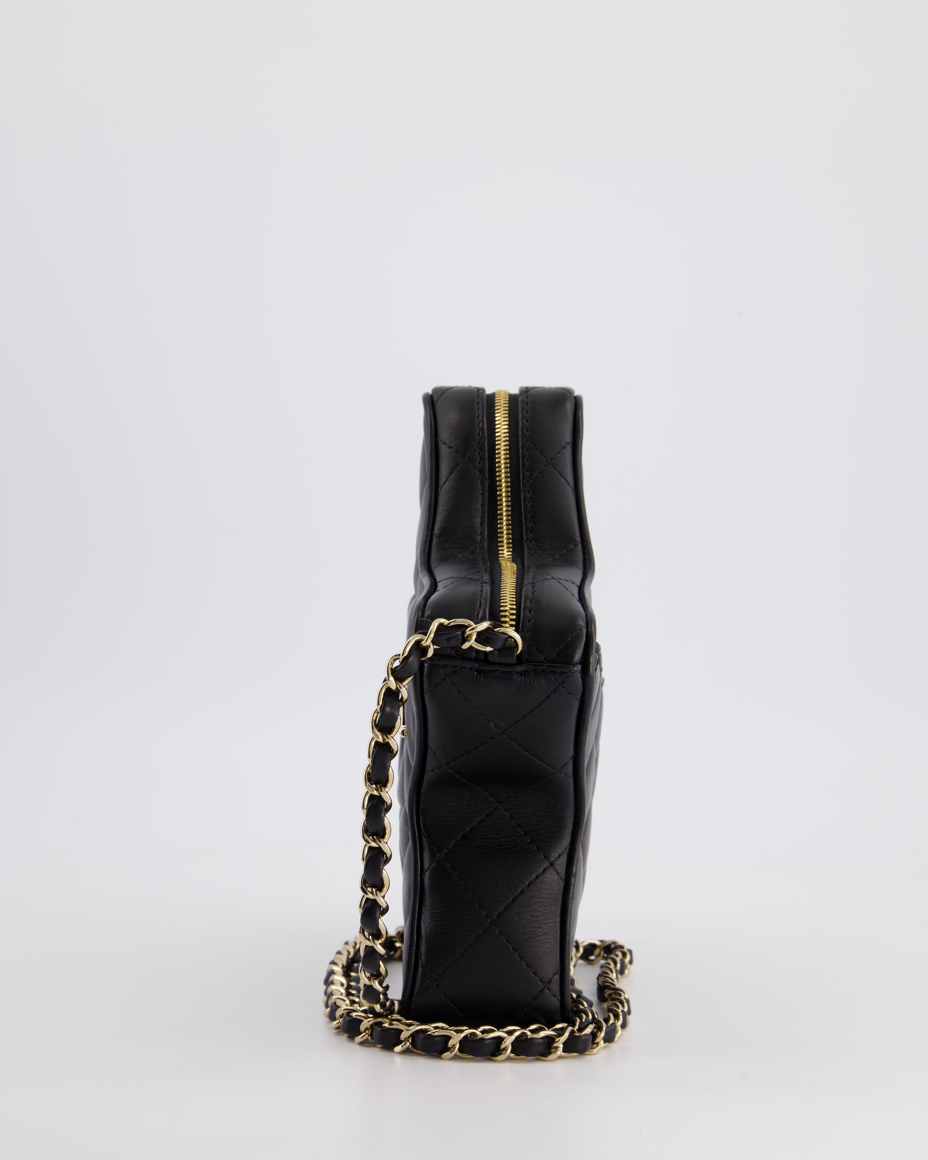 Chanel Black Star Bag in Lambskin Leather with Champagne Gold Hardware