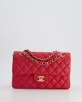 Chanel Pink Small Classic Double Flap Bag in Caviar Leather with Gold Hardware RRP £8,530