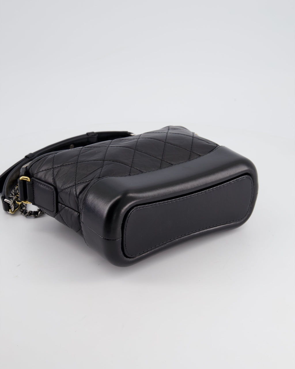 Chanel Black Small Gabrielle Bag in Lambskin Leather with Mixed Hardware