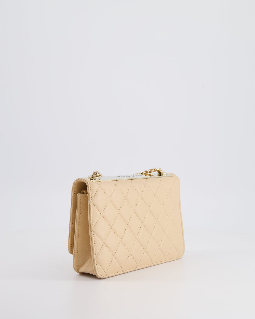 Chanel Beige Wallet on Chain in Lambskin with Champagne Hardware