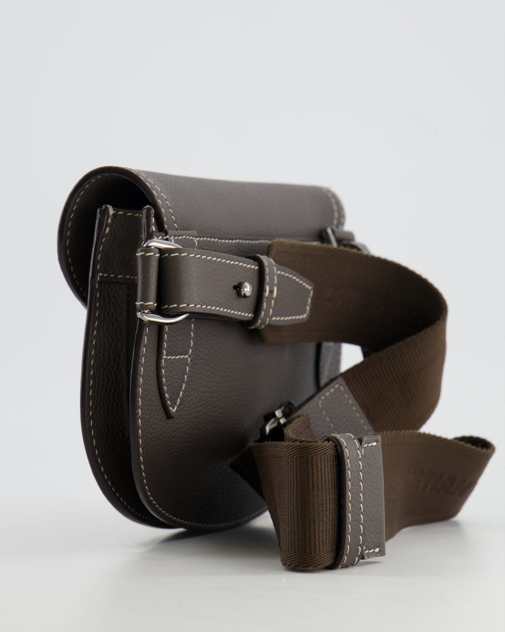 Christian Dior Brown Saddle Pouch Bag with Silver Hardware RRP £1,950