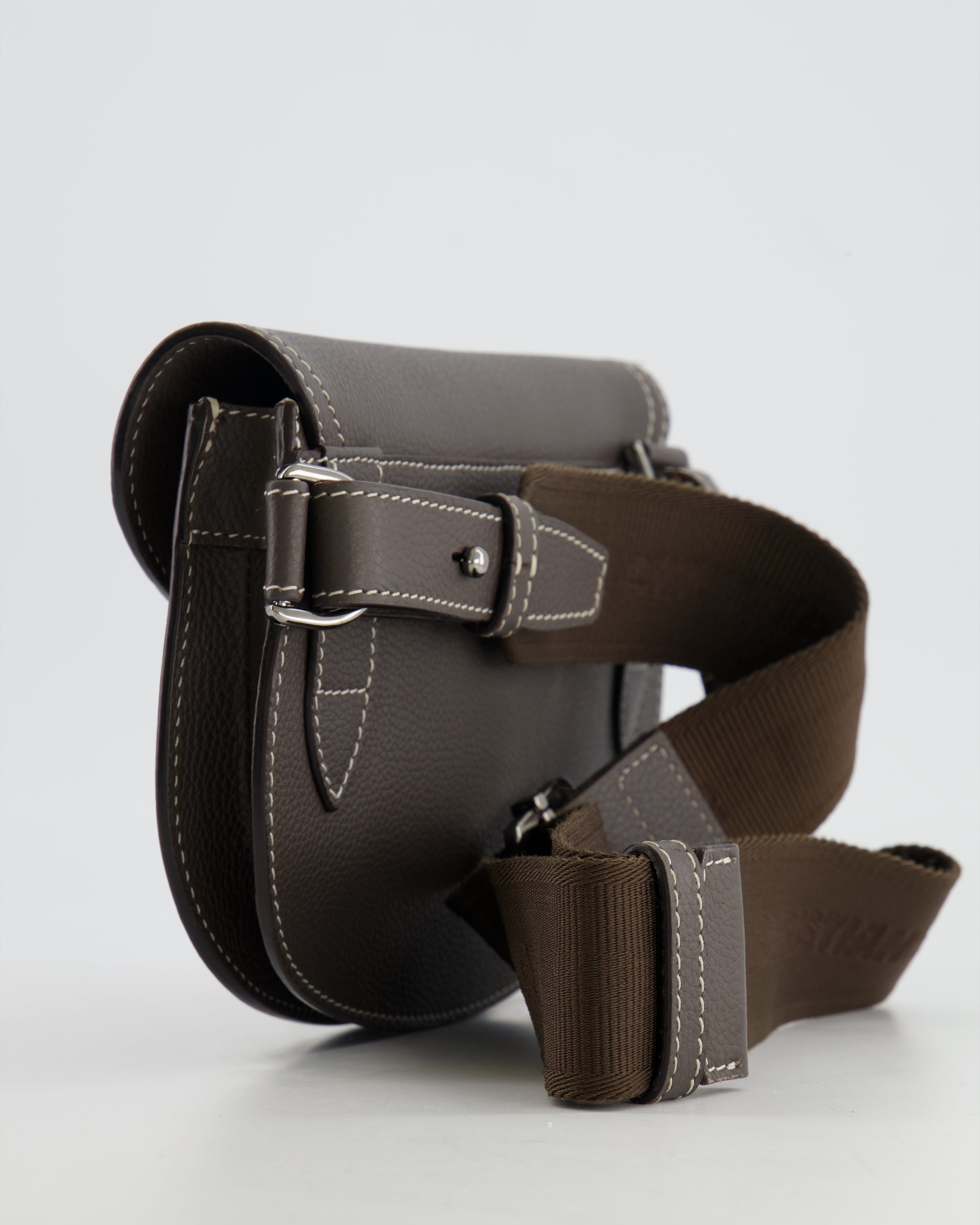 Christian Dior Brown Saddle Pouch Bag with Silver Hardware RRP £1,950