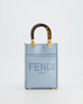Fendi Baby Blue Leather Sunshine Shopper Mini Bag RRP £1,290