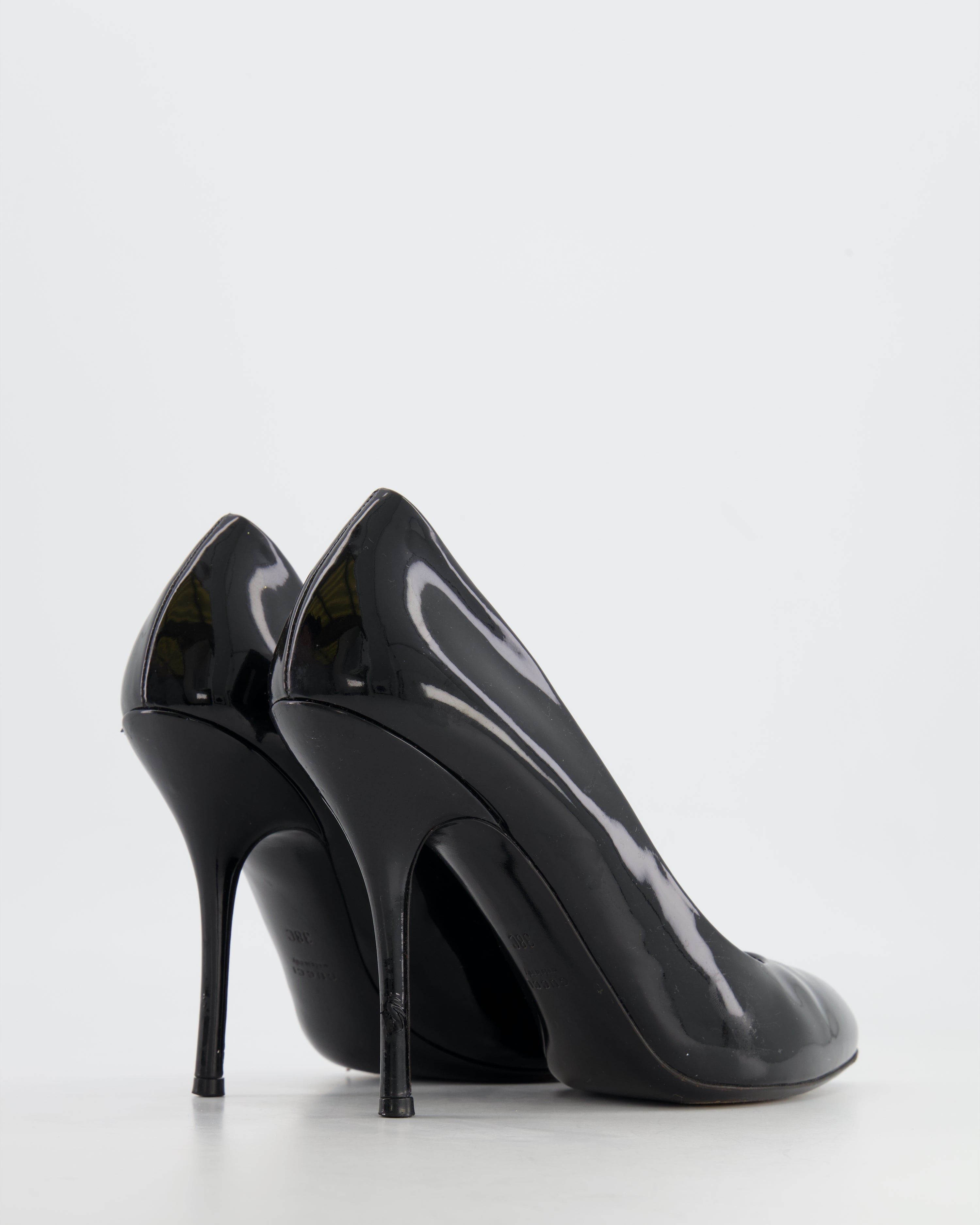 Gucci Black Patent Leather Pumps Size EU 38