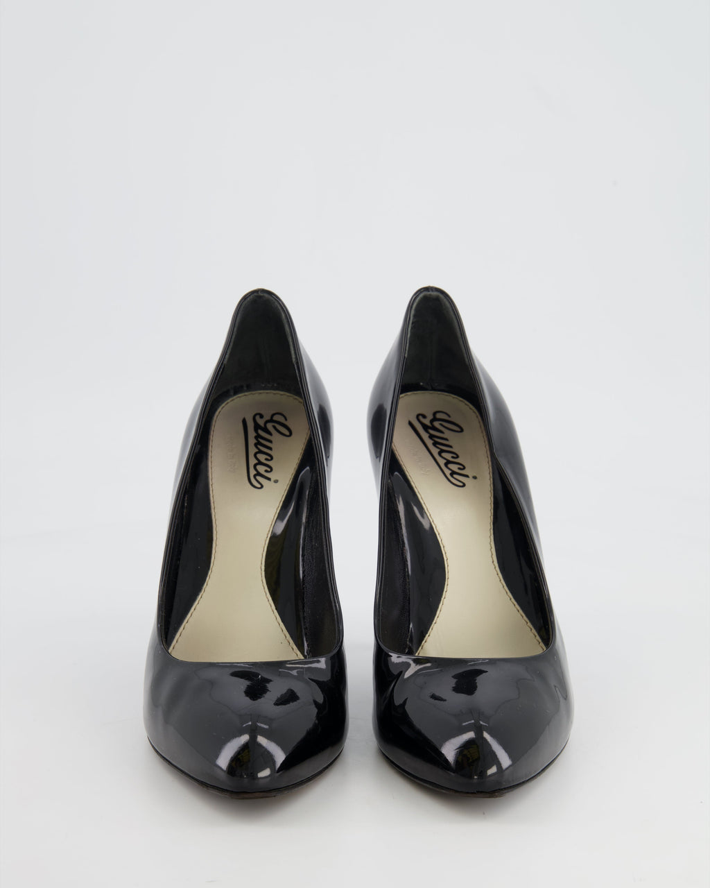 Gucci Black Patent Leather Pumps Size EU 38