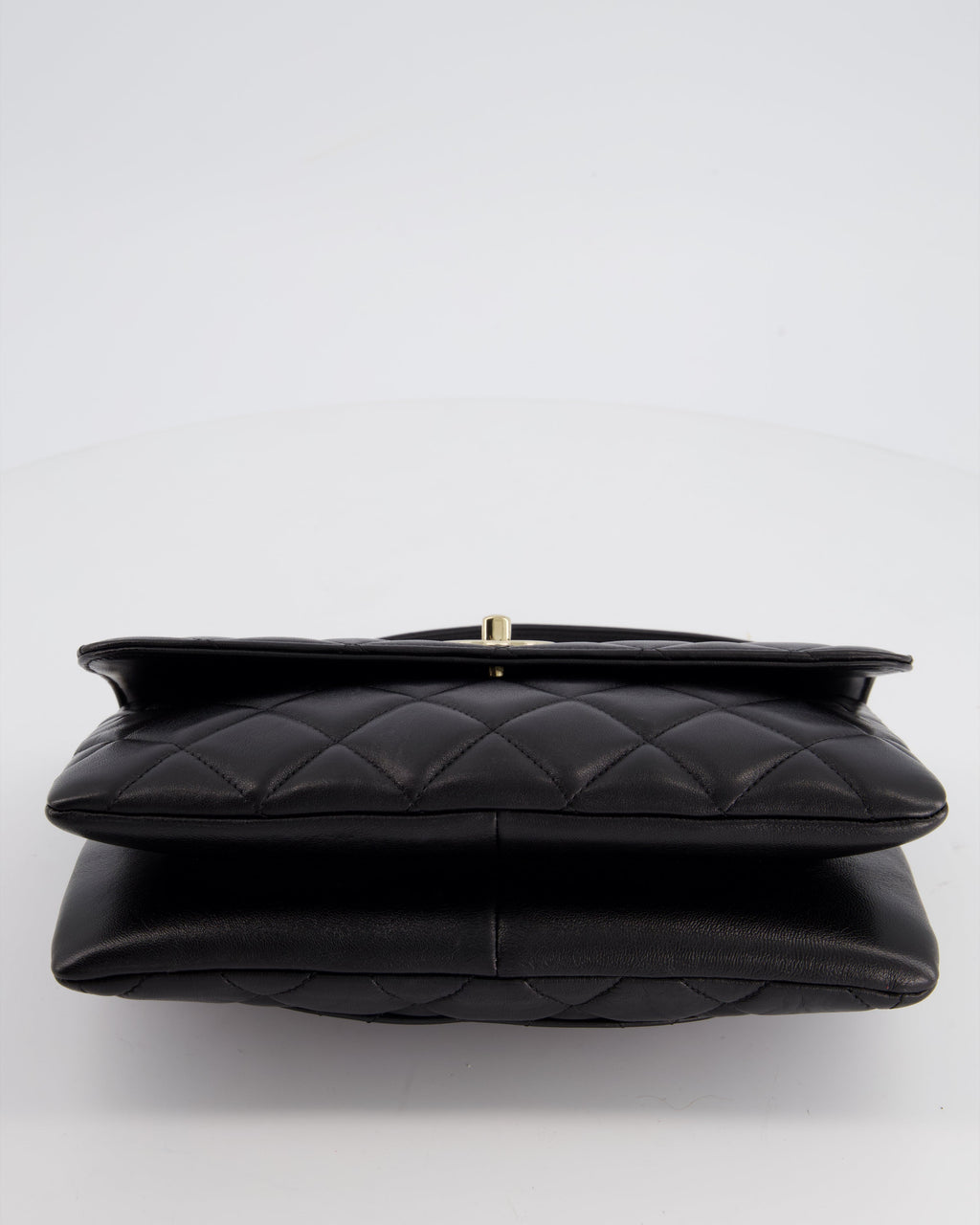 Chanel Black Trendy CC Shoulder Bag in Lambskin Leather with Champagne Gold Hardware