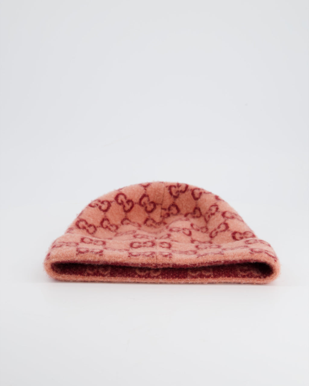 Gucci Pink GG Wool Beanie Hat Size M