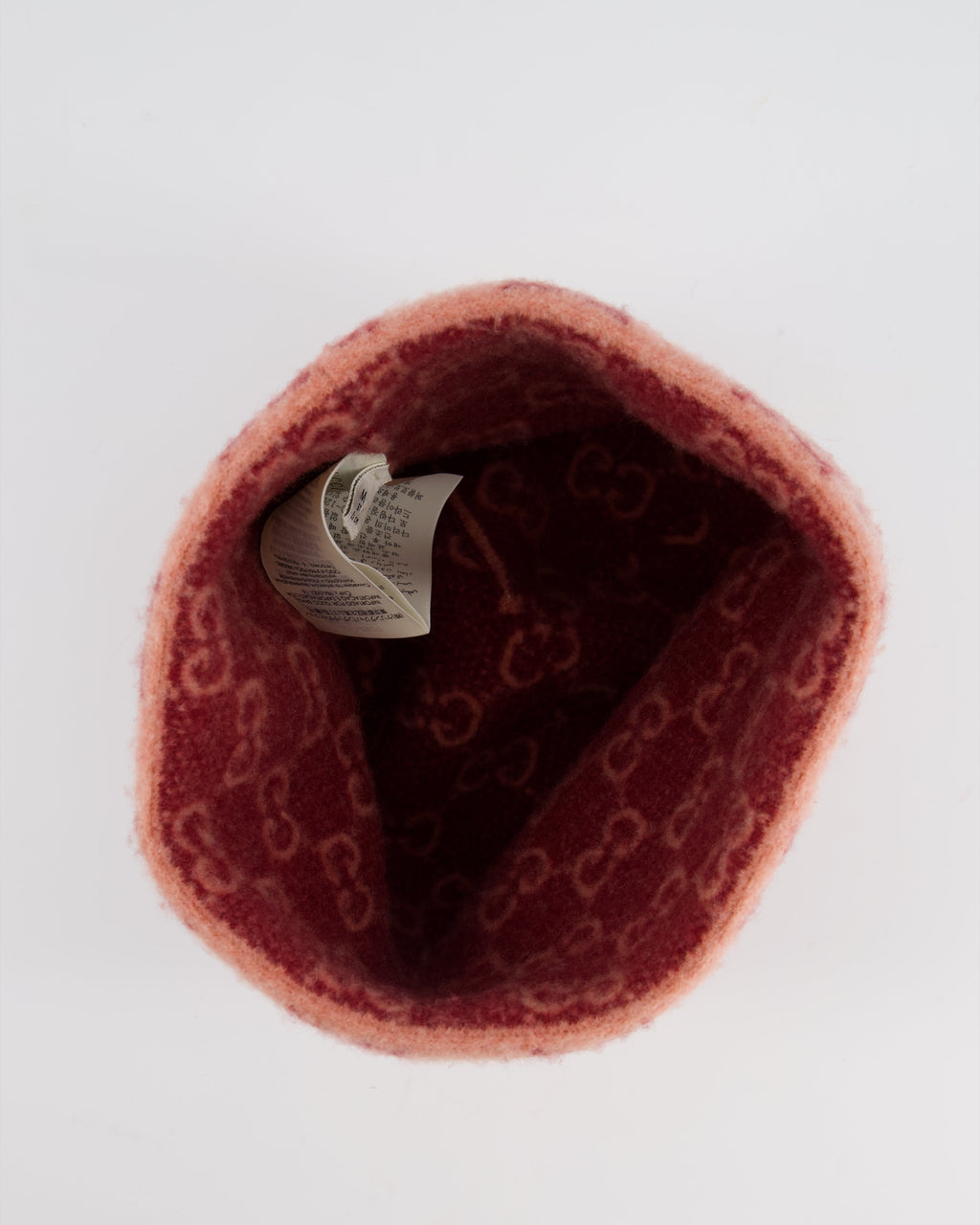 Gucci Pink GG Wool Beanie Hat Size M