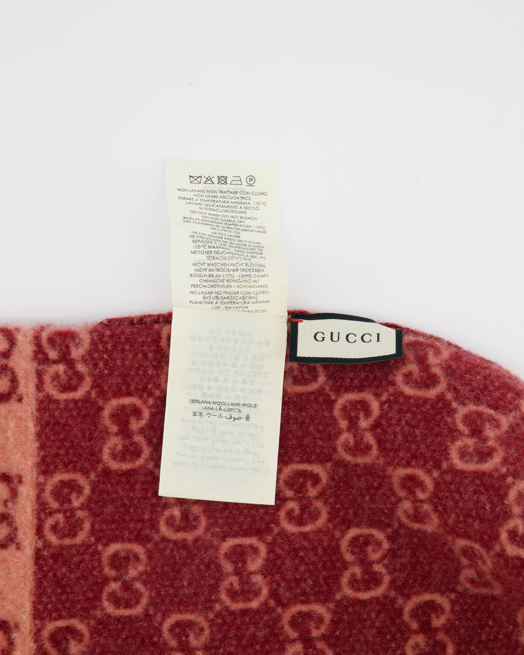 Gucci Pink GG Wool Beanie Hat Size M